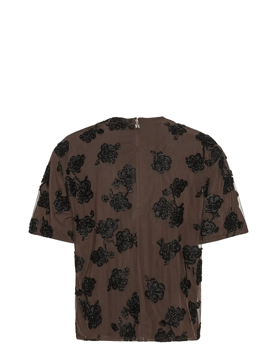 ROTATE - BEADED OVERSIZED TOP - marškinėliai - molÉ comb. - 2