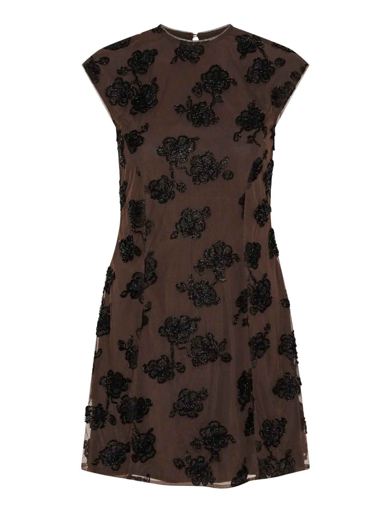 ROTATE - BEADED MINI FLARED DRESS - stuttir kjólar - molÉ comb. - 1