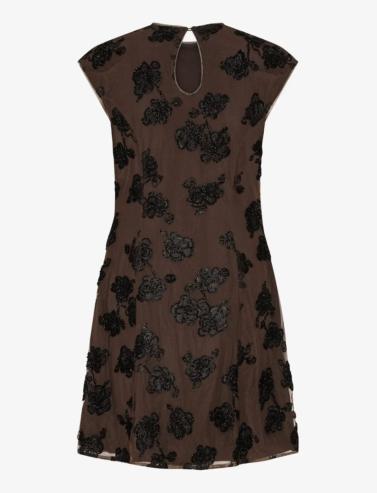 ROTATE Birger Christensen - BEADED MINI FLARED DRESS - korta klänningar - molÉ comb. - 2