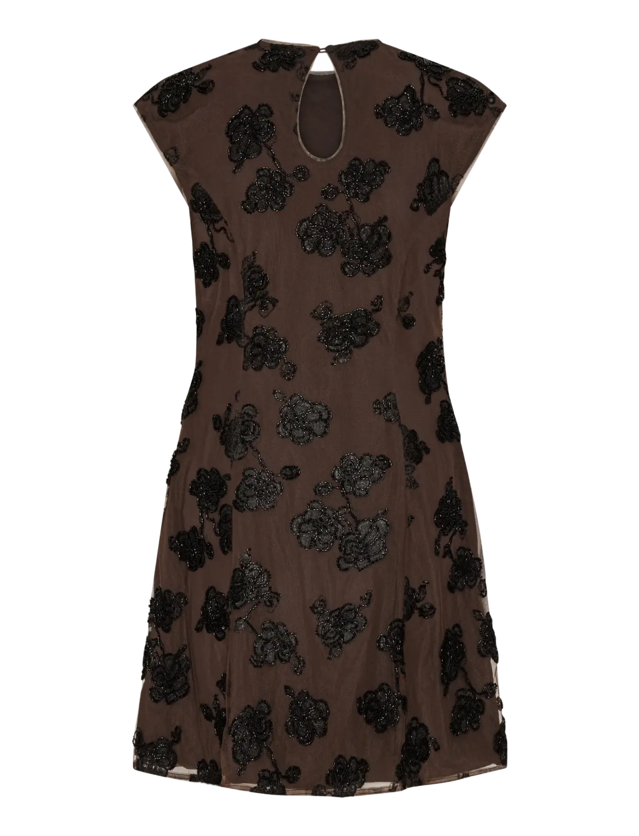 ROTATE - BEADED MINI FLARED DRESS - stuttir kjólar - molÉ comb. - 2