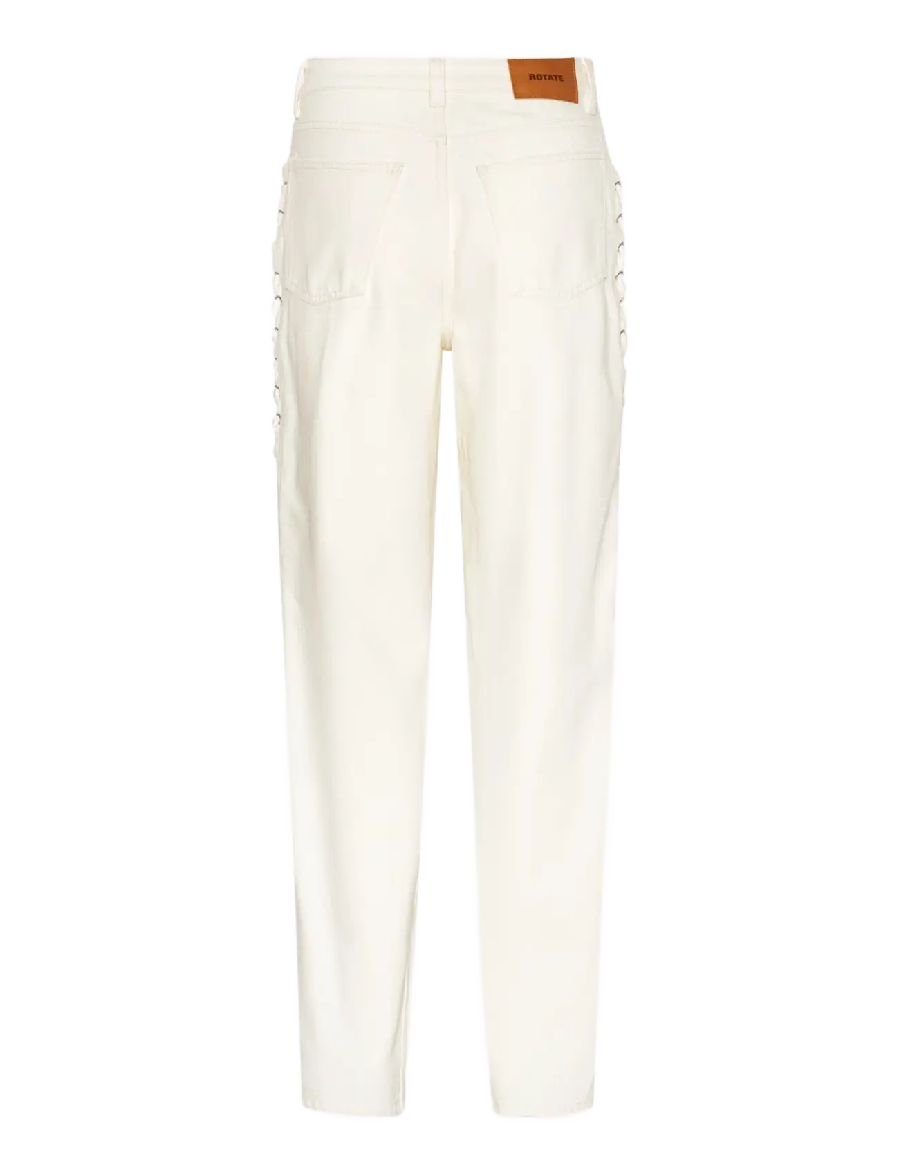 ROTATE - LOOSE FIT LACED JEANS - jeans - raw white denim - 2