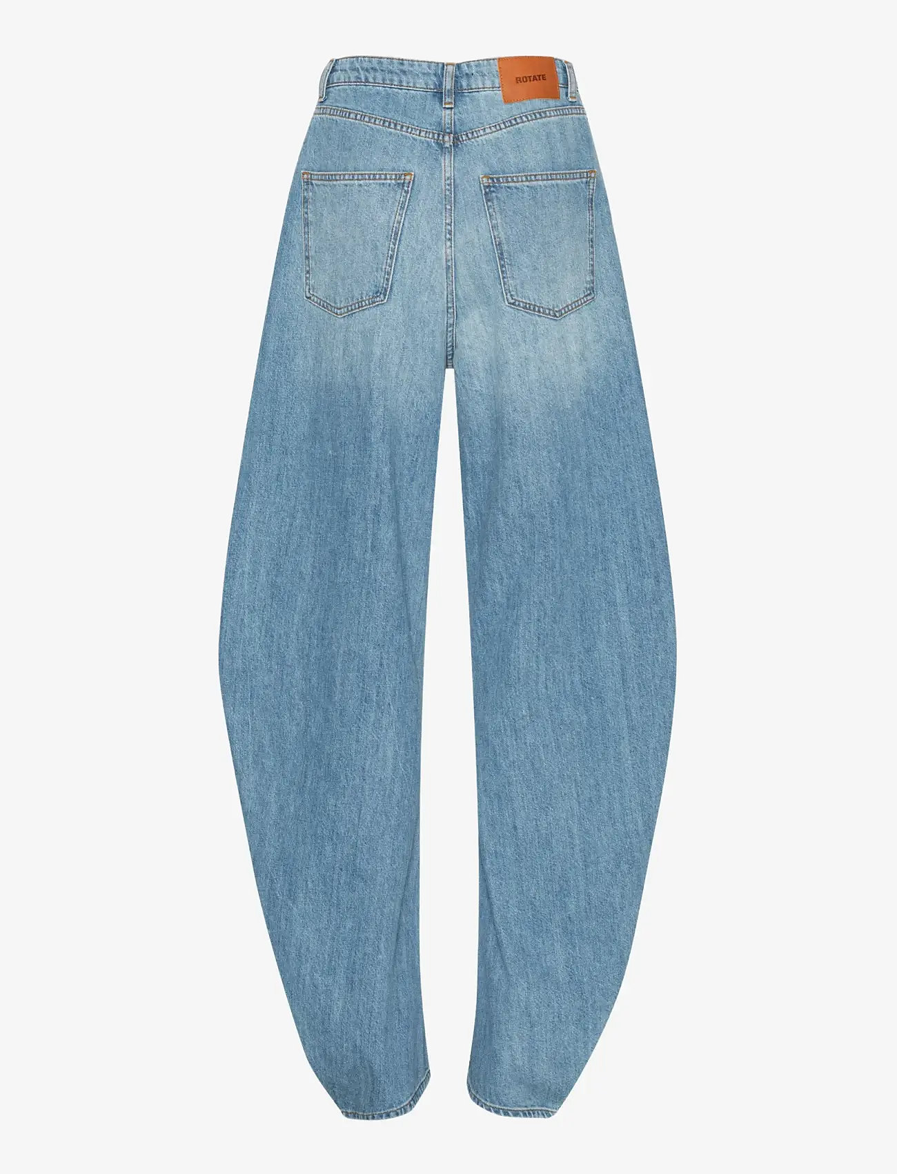 ROTATE Birger Christensen - DRAPED BARREL LEG JEANS - barrel jeans - light blue denim - 2