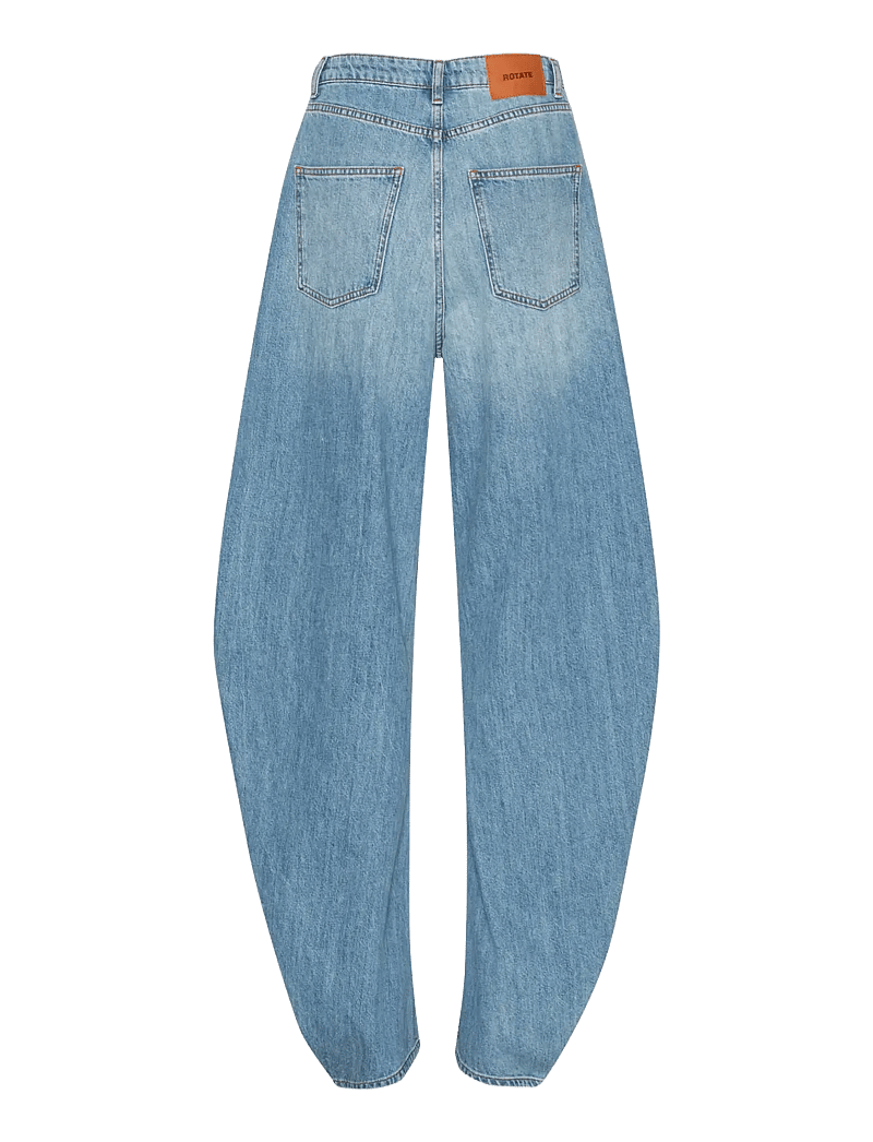 ROTATE Birger Christensen - DRAPED BARREL LEG JEANS - barrel jeans - light blue denim - 2