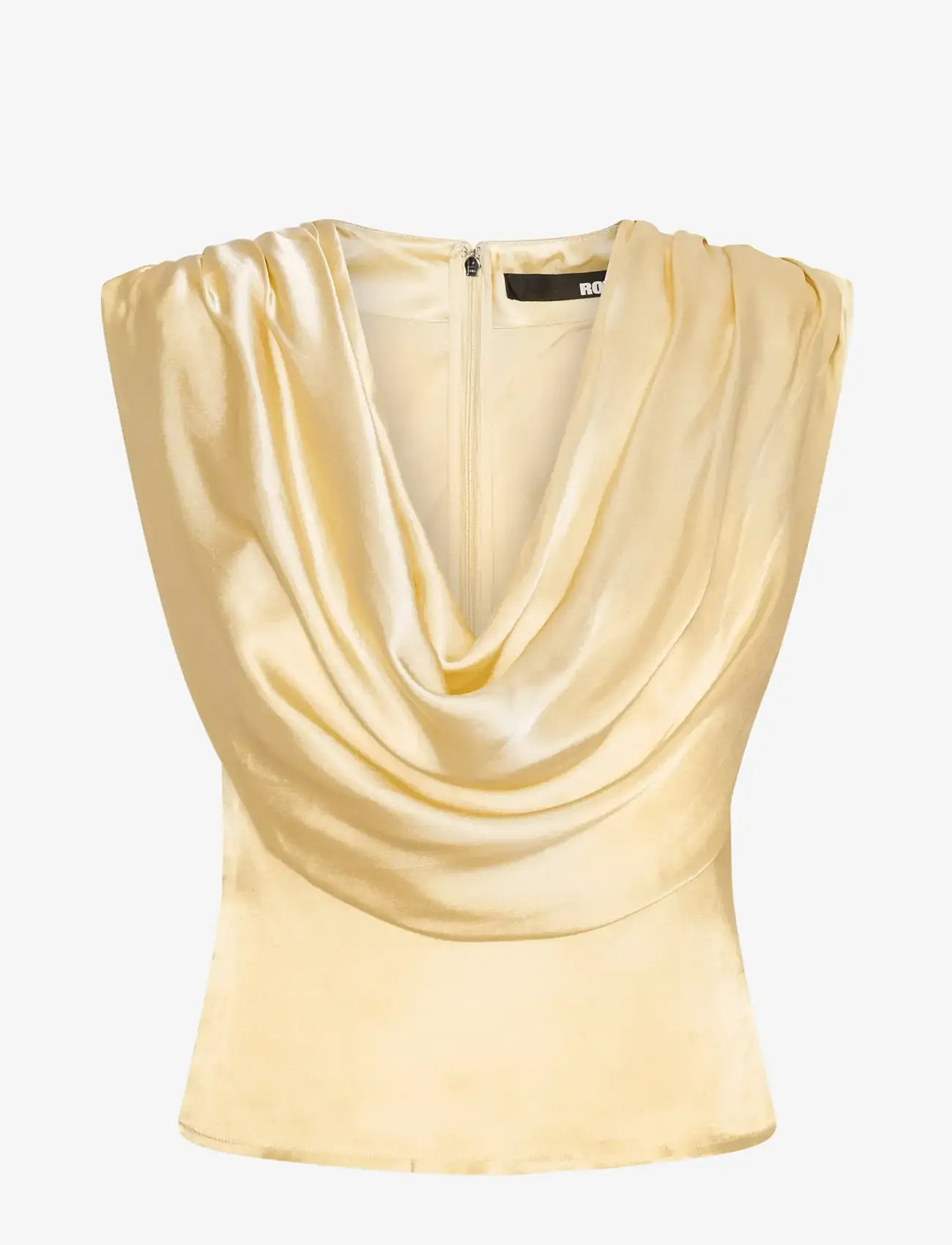 ROTATE - CHIFFON WATERFALL TOP - Ärmellose blusen - italian straw - 1