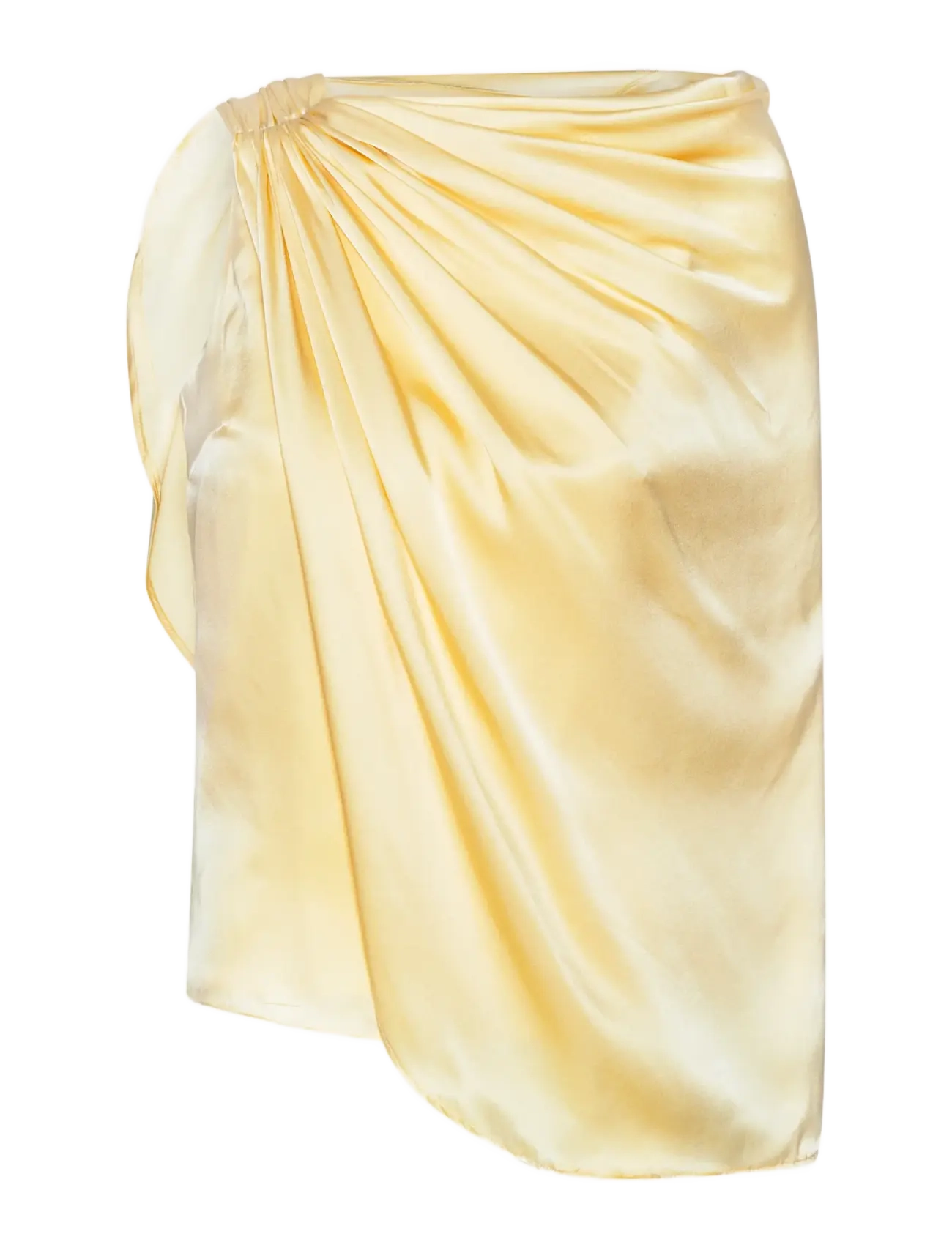 ROTATE Birger Christensen CHIFFON CAPE TOP - Tøj - ITALIAN STRAW / yellow