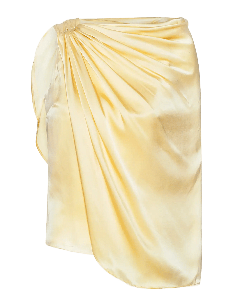 ROTATE Birger Christensen - CHIFFON CAPE TOP - varrukateta alussärgid - italian straw - 1