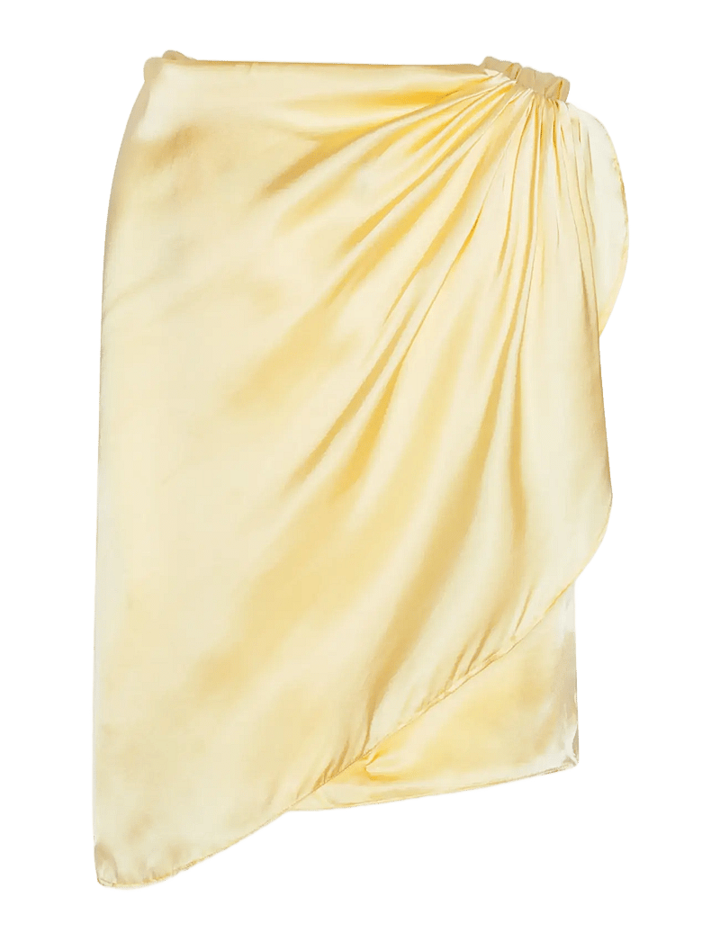 ROTATE Birger Christensen - CHIFFON CAPE TOP - varrukateta alussärgid - italian straw - 2