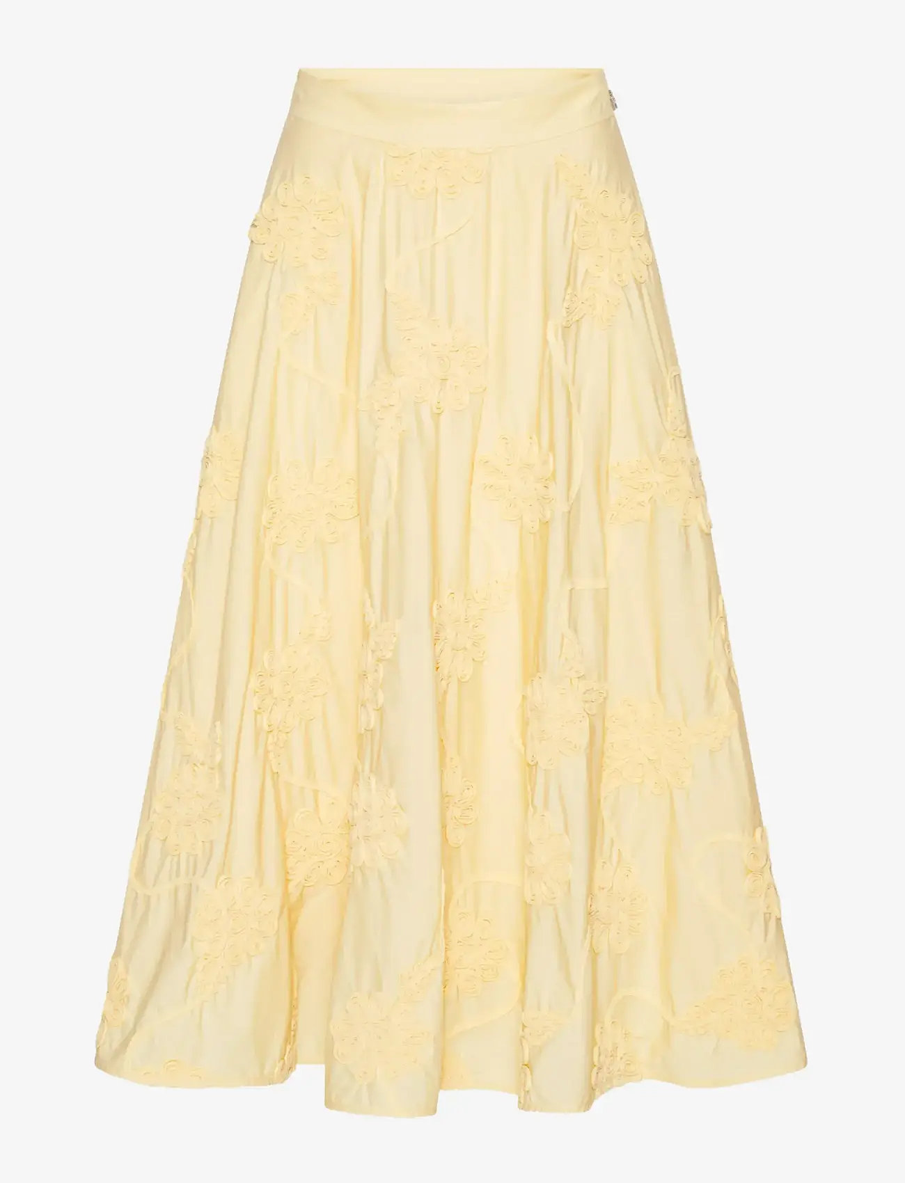 ROTATE Birger Christensen - FLOWER MAXI SKIRT - midi skirts - italian straw - 0