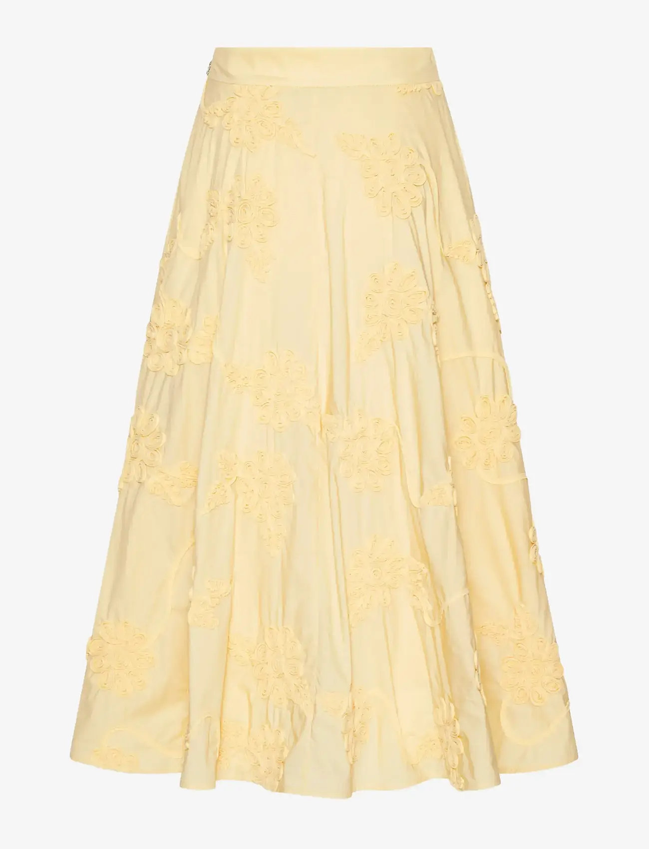 ROTATE Birger Christensen - FLOWER MAXI SKIRT - midi skirts - italian straw - 1