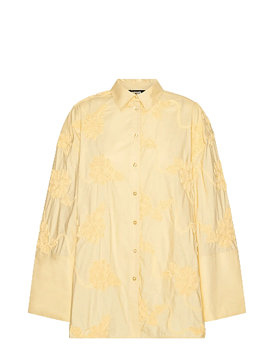 ROTATE FLOWER OVERSIZED SHIRT - Blusen & Hemden - ITALIAN STRAW / yellow