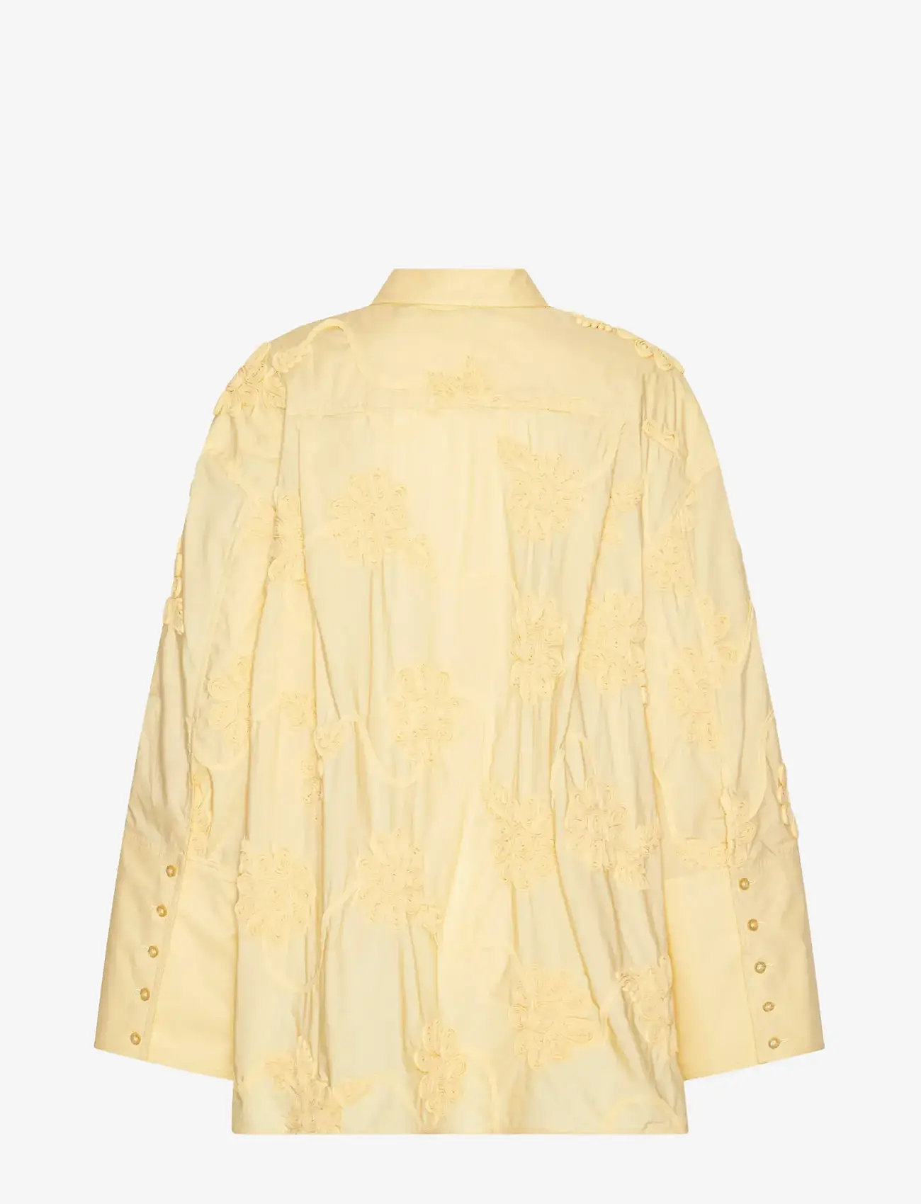 ROTATE - FLOWER OVERSIZED SHIRT - teksasärgid - italian straw - 2