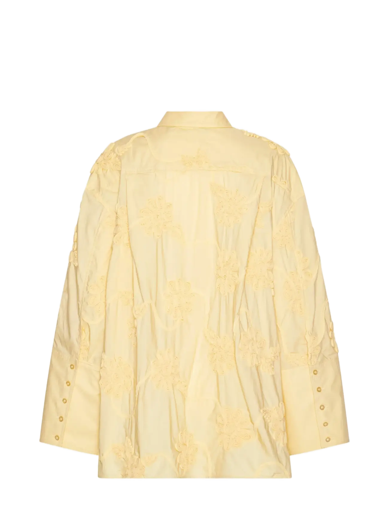 ROTATE - FLOWER OVERSIZED SHIRT - teksasärgid - italian straw - 2