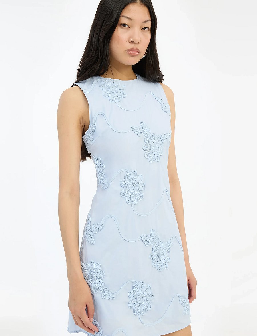 ROTATE - FLOWER MINI FLARED DRESS - korta klänningar - plein air - 3
