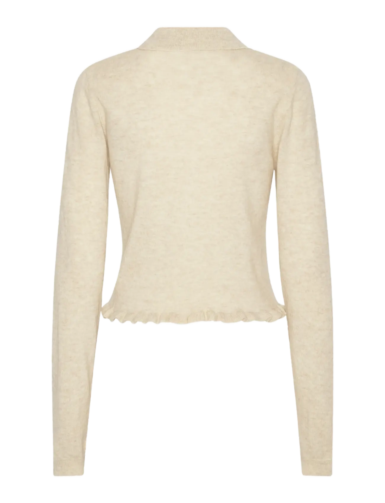 ROTATE - Knitted polo cardigan - kaschmir - oxford tan - 2