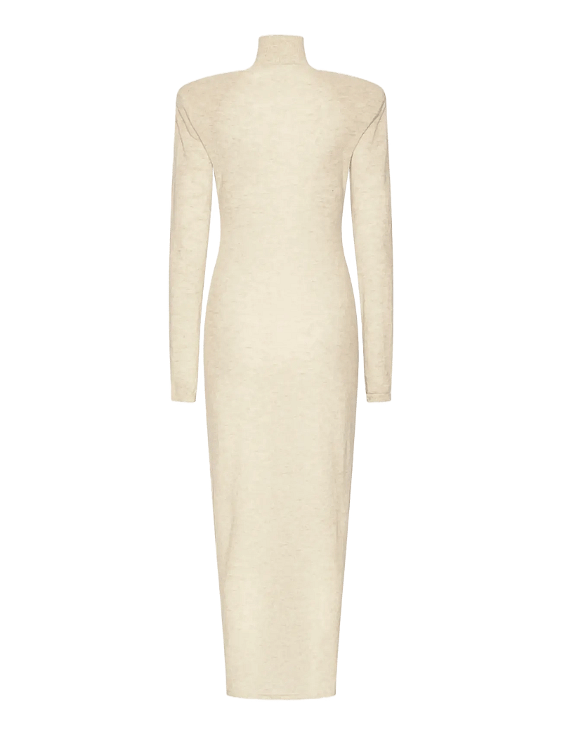 ROTATE - KNITTED POLO DRESS - maxikjoler - oxford tan - 2