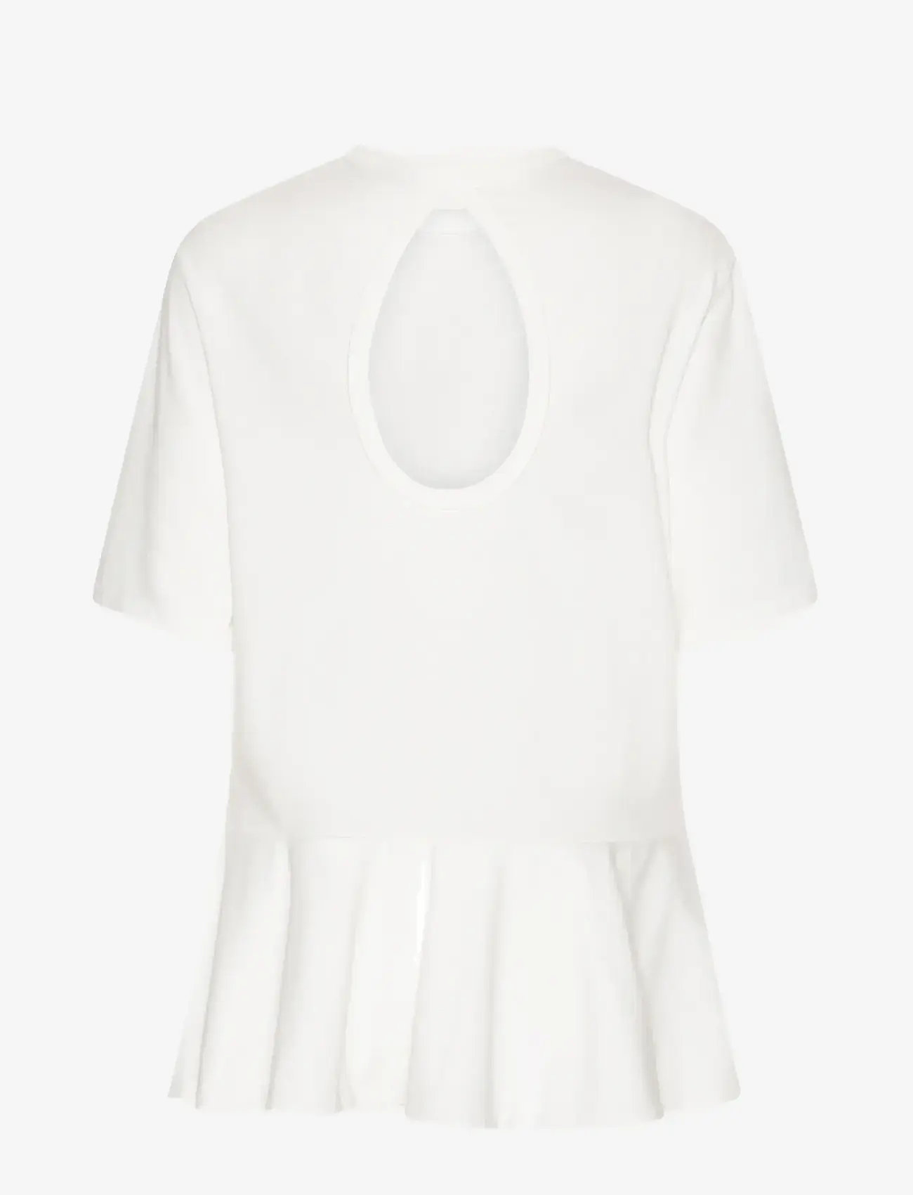 ROTATE Birger Christensen - PEPLUM T-SHIRT - t-shirts - bright white - 2