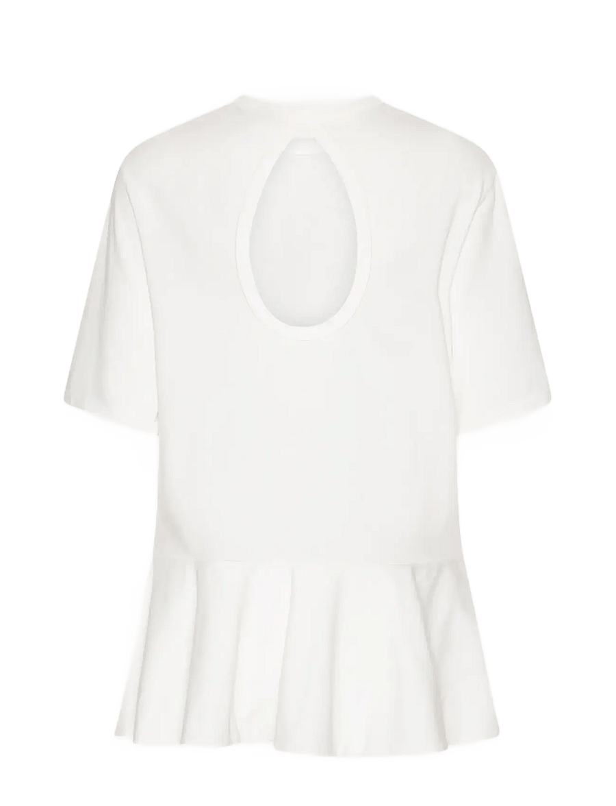 ROTATE - PEPLUM T-SHIRT - t-shirts - bright white - 2