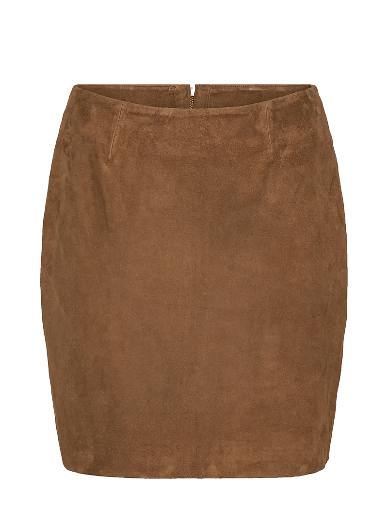 ROTATE Birger Christensen - SUEDE MINI SKIRT - kurze röcke - bison - 1