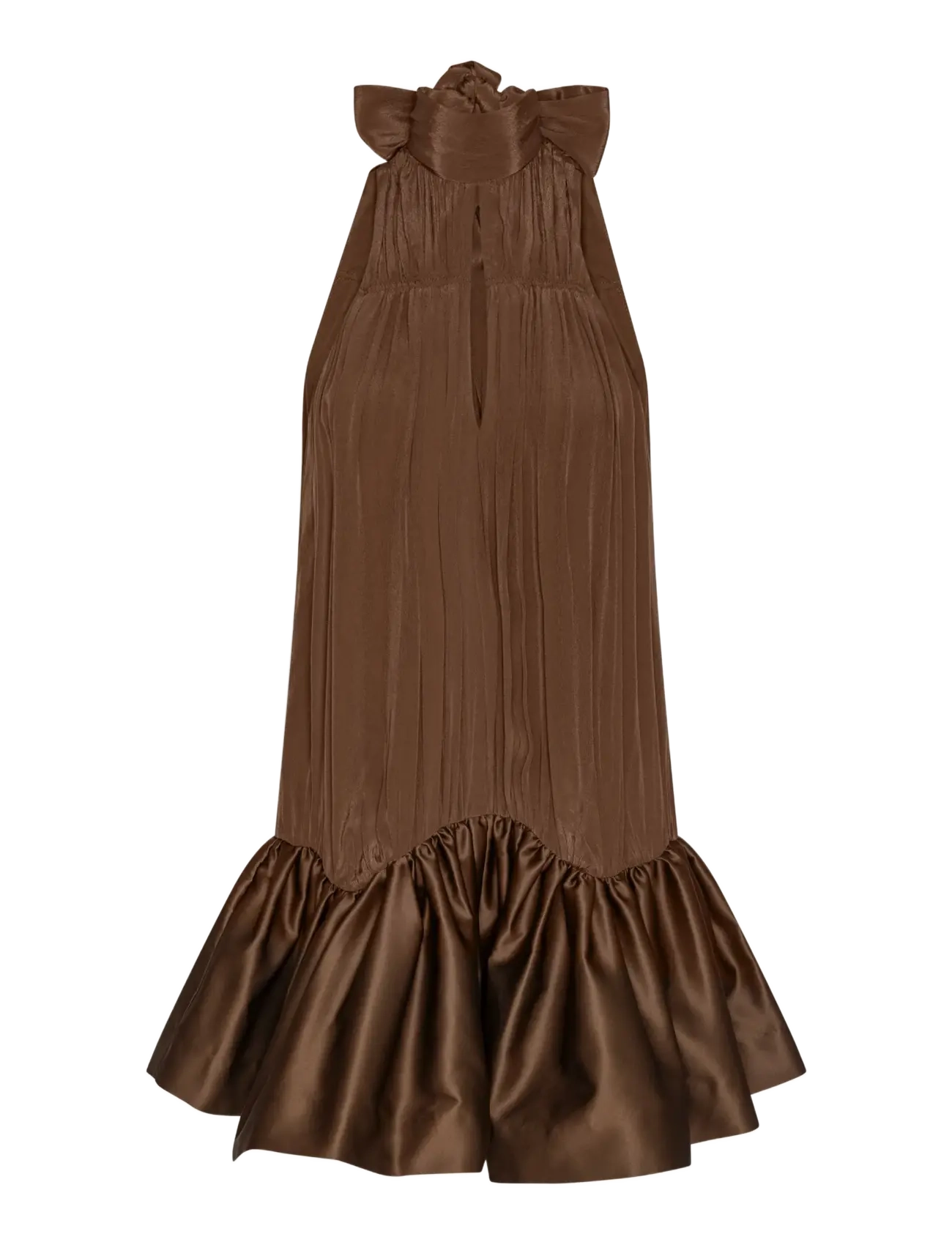 ROTATE Gathered Mini Kleid Braun - 38 - Damen