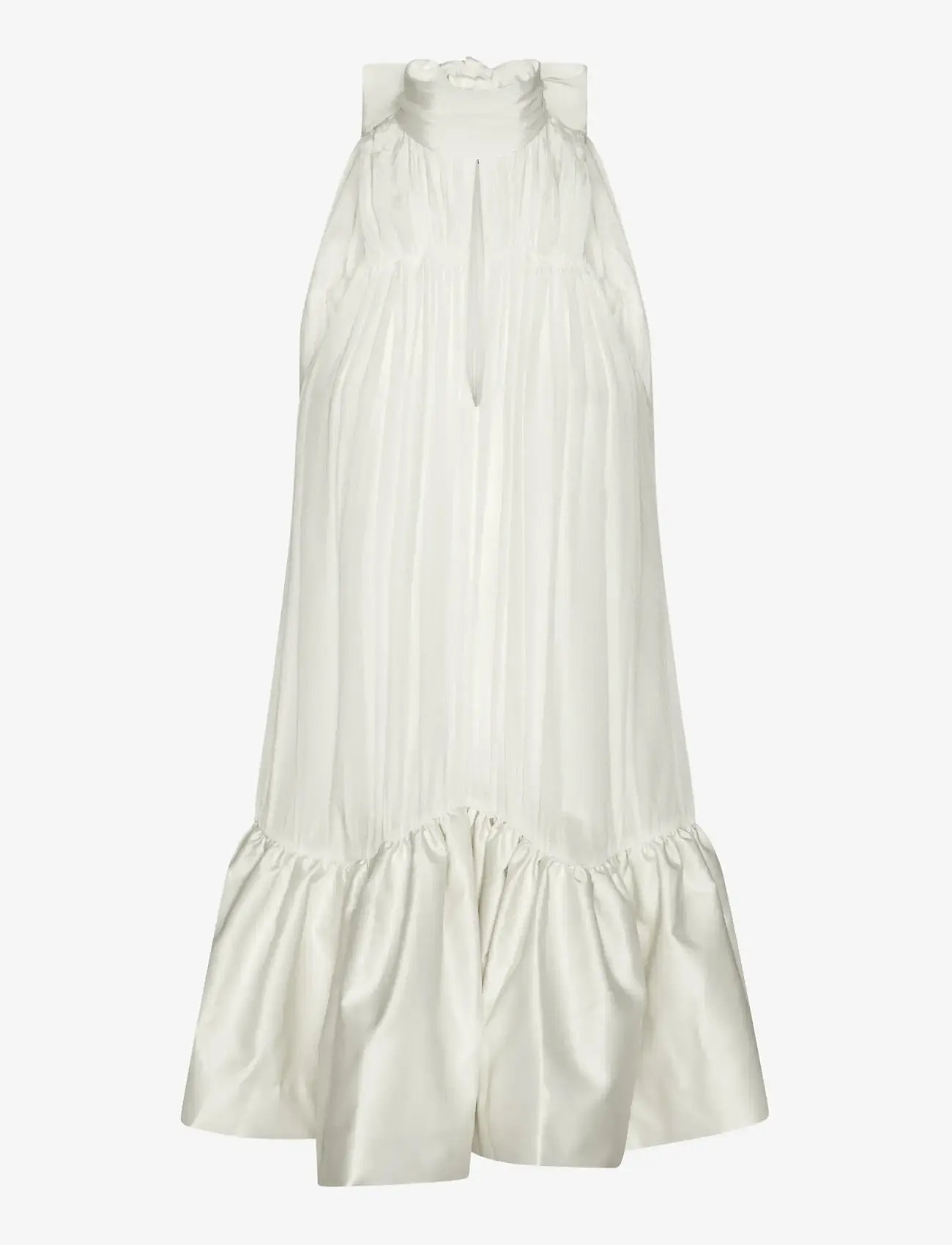 ROTATE - GATHERED MINI DRESS - aftonklänningar - egret - 1