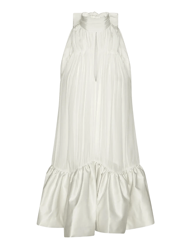 ROTATE - GATHERED MINI DRESS - aftonklänningar - egret - 1