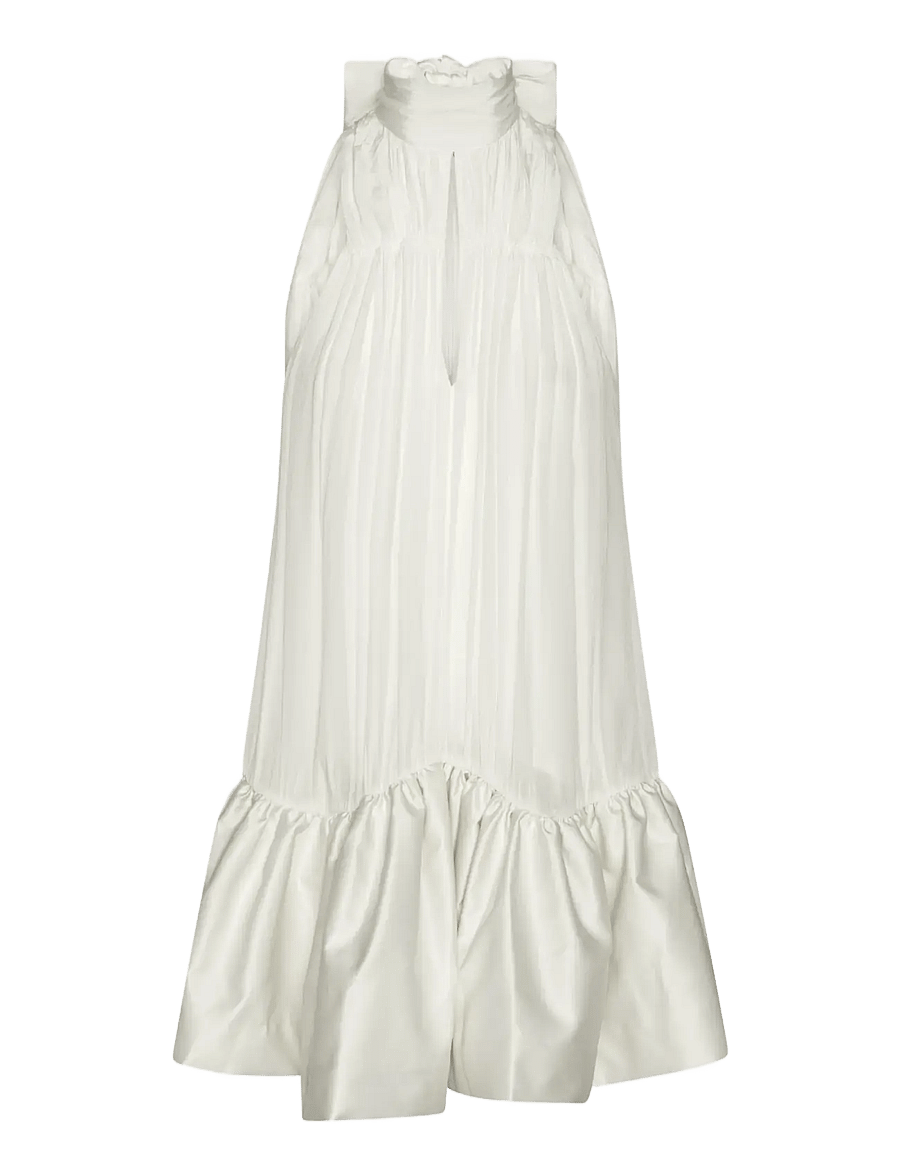 ROTATE - GATHERED MINI DRESS - pulmakleidid - egret - 1