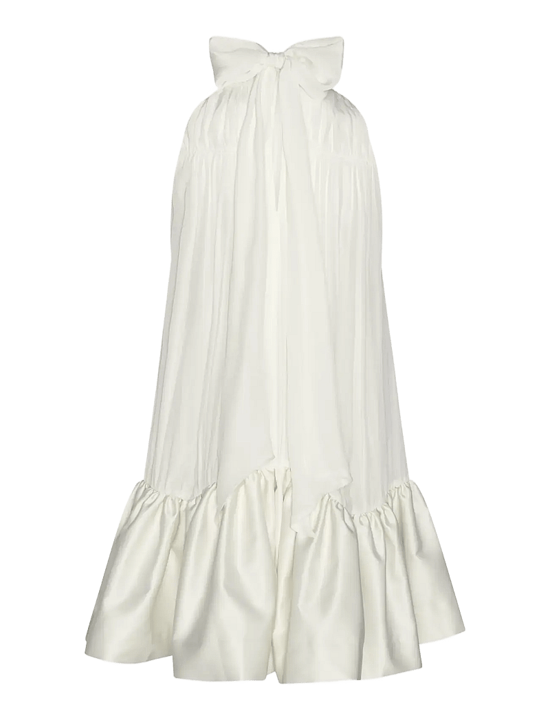 ROTATE - GATHERED MINI DRESS - aftonklänningar - egret - 2