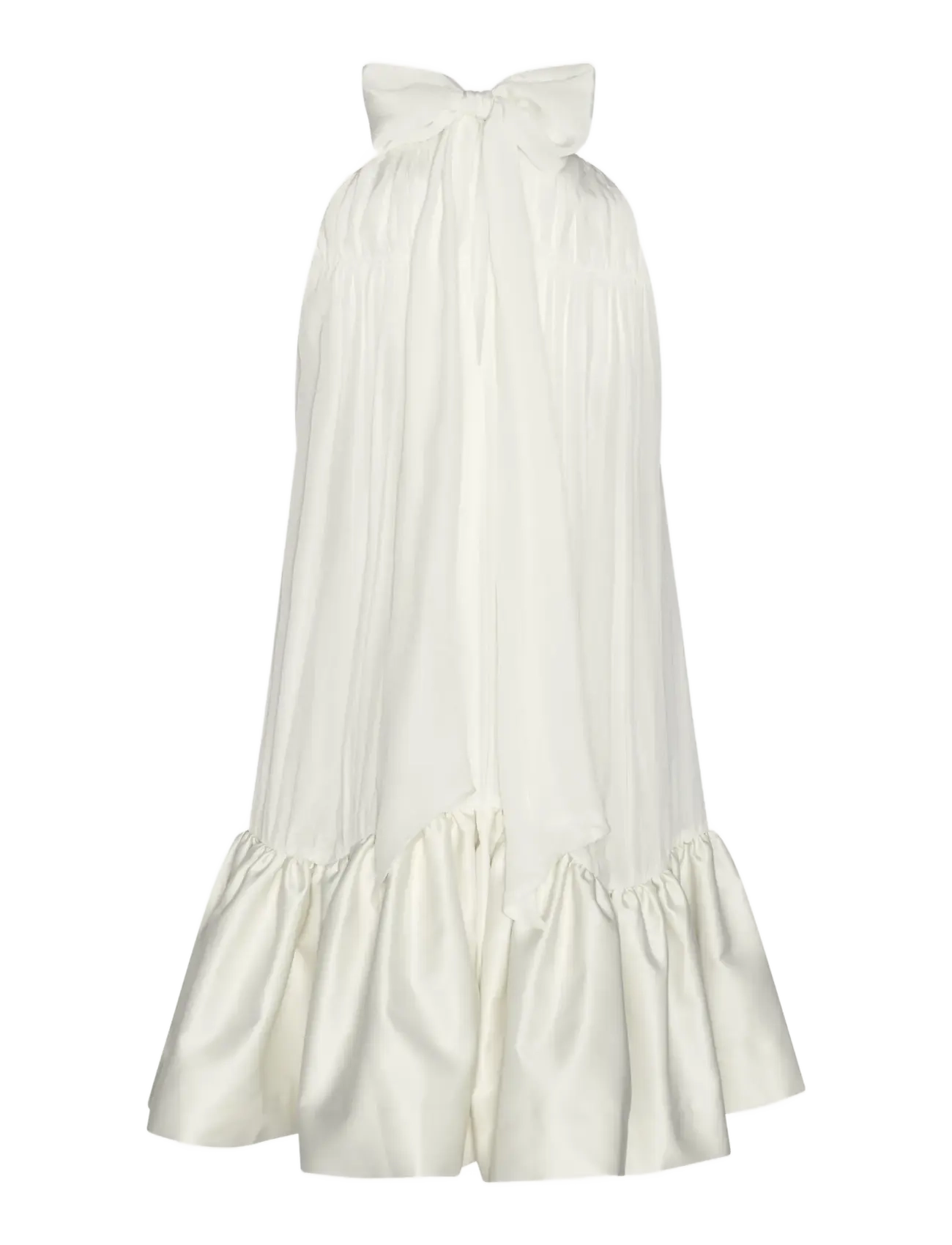 ROTATE - GATHERED MINI DRESS - pulmakleidid - egret - 2
