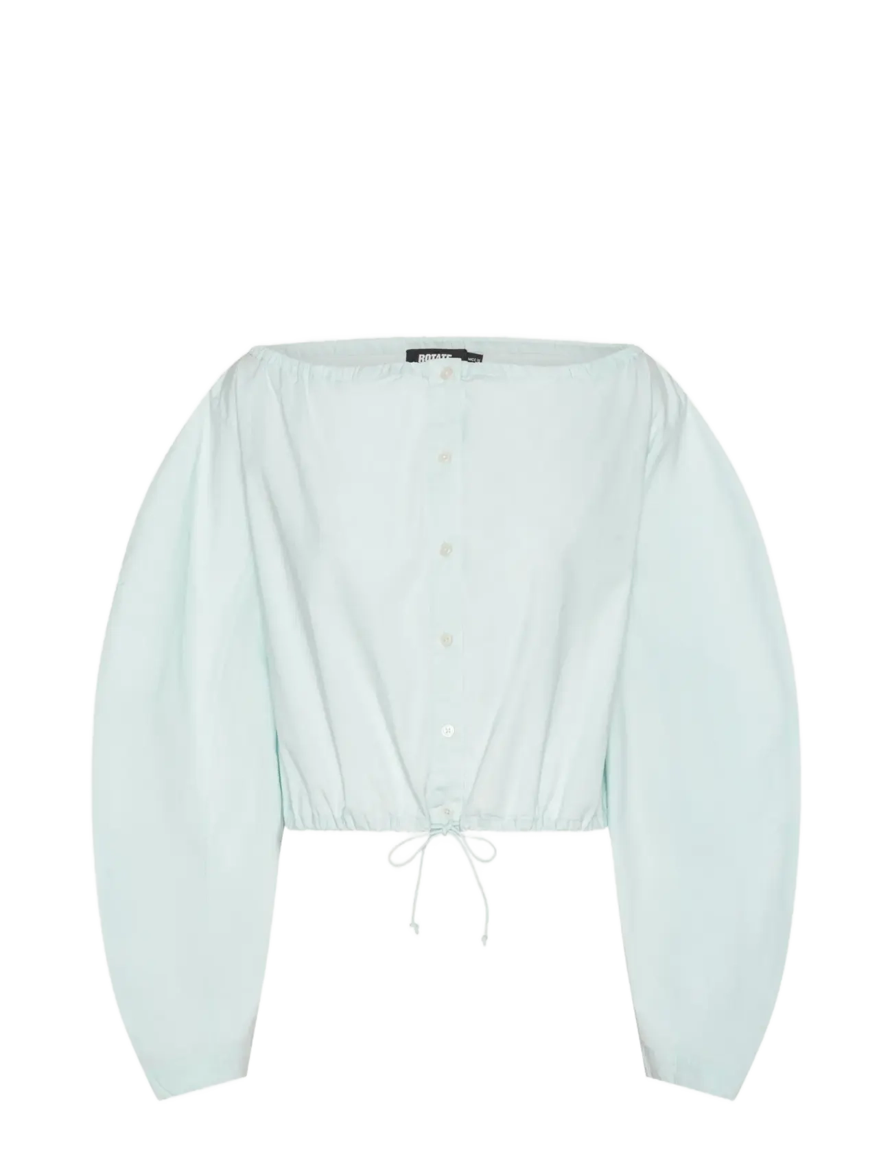 ROTATE Birger Christensen TIE STRAP LS TOP - Tøj - PLEIN AIR / blue