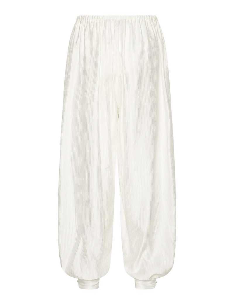 ROTATE - STRIPED BALLOON PANTS - wide leg trousers - bright white - 2