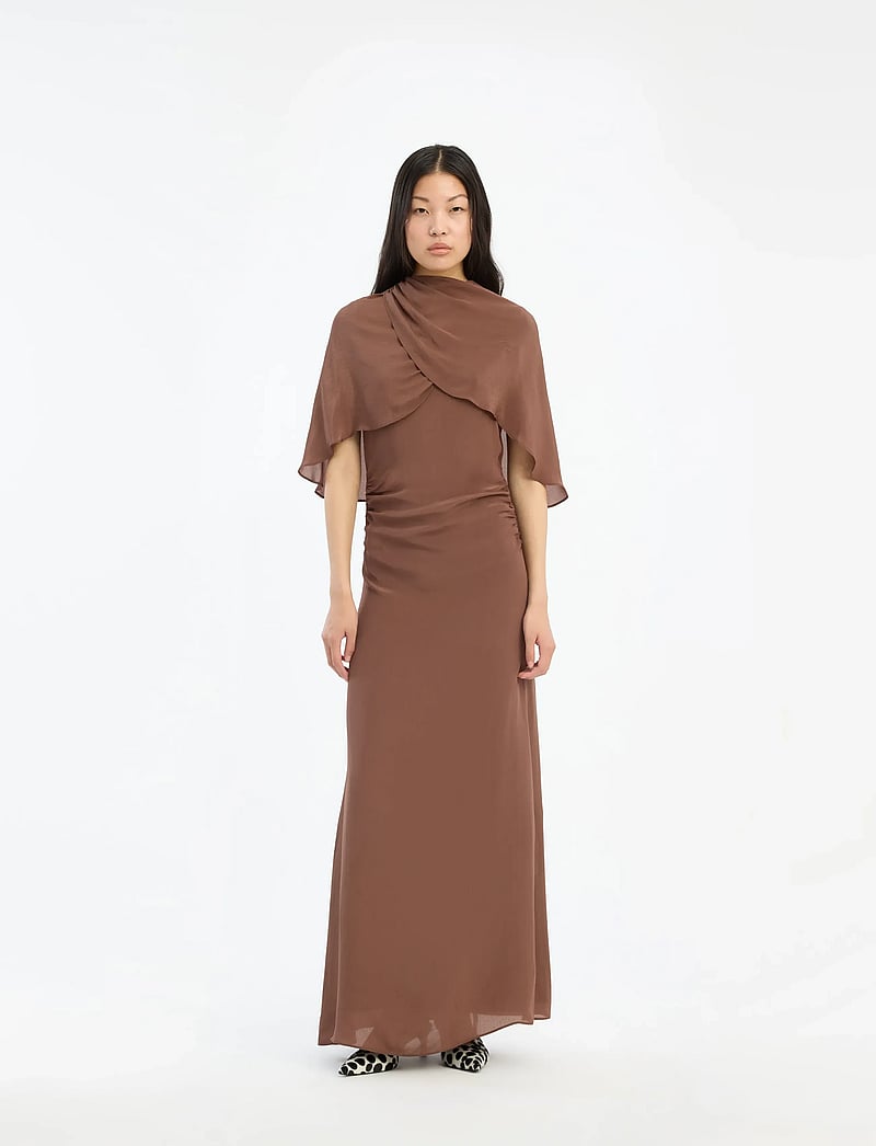 ROTATE - MAXI CAPE DRESS - abendkleider - potting soil - 0