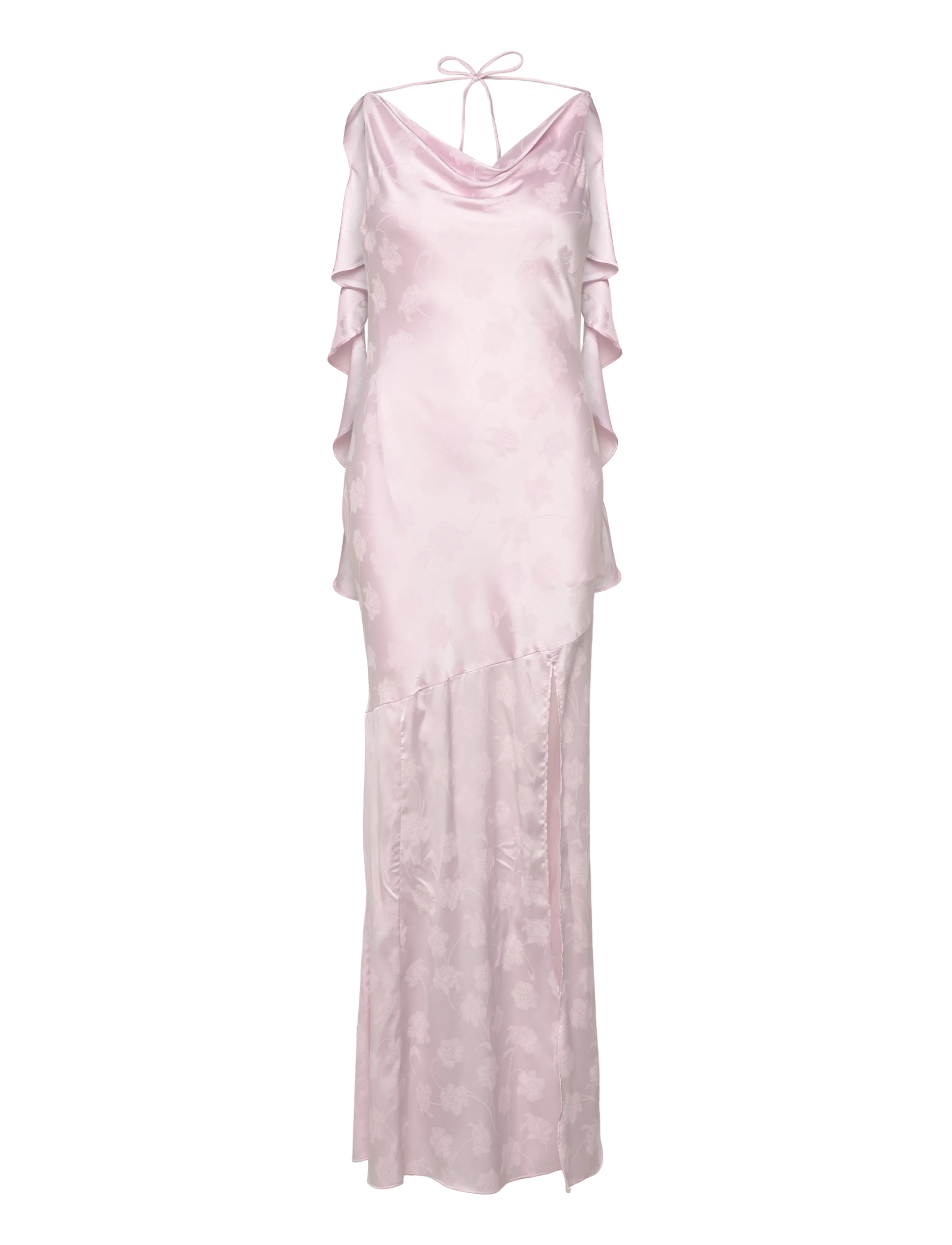 ROTATE Maxi Waterfall Kleid Pink - 38 - Damen