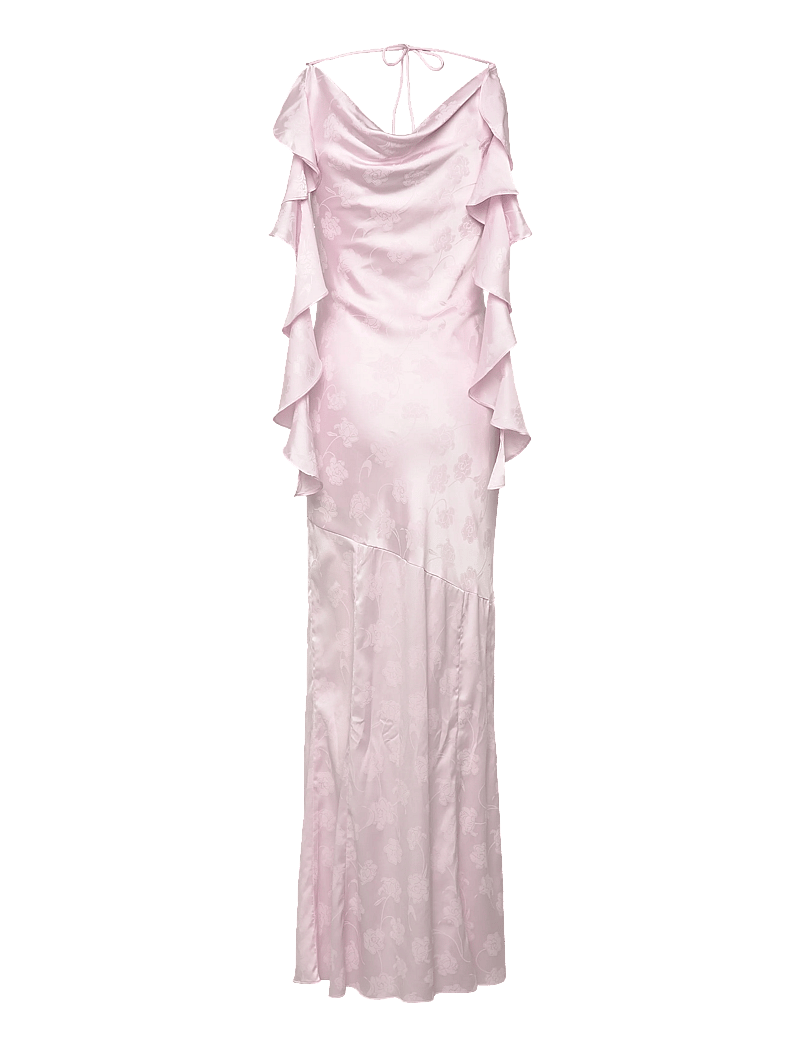 ROTATE Birger Christensen - MAXI WATERFALL DRESS - aftonklänningar - orchid ice - 1