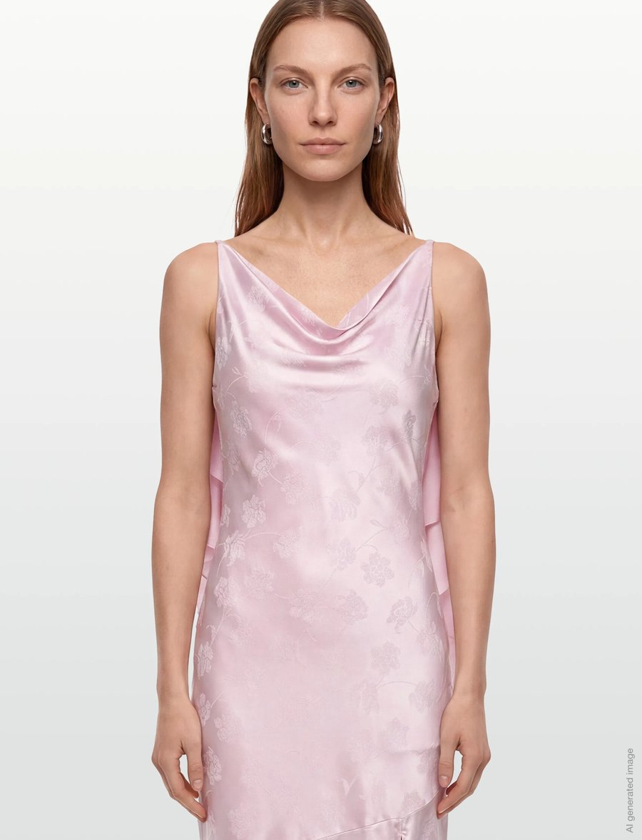 ROTATE - MAXI WATERFALL DRESS - aftenkjoler - orchid ice - 3