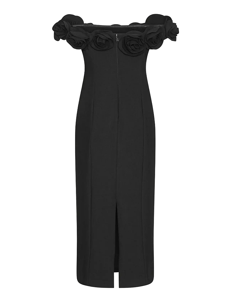 ROTATE - CREPE MIDI FLOWER DRESS - abendkleider - black - 2