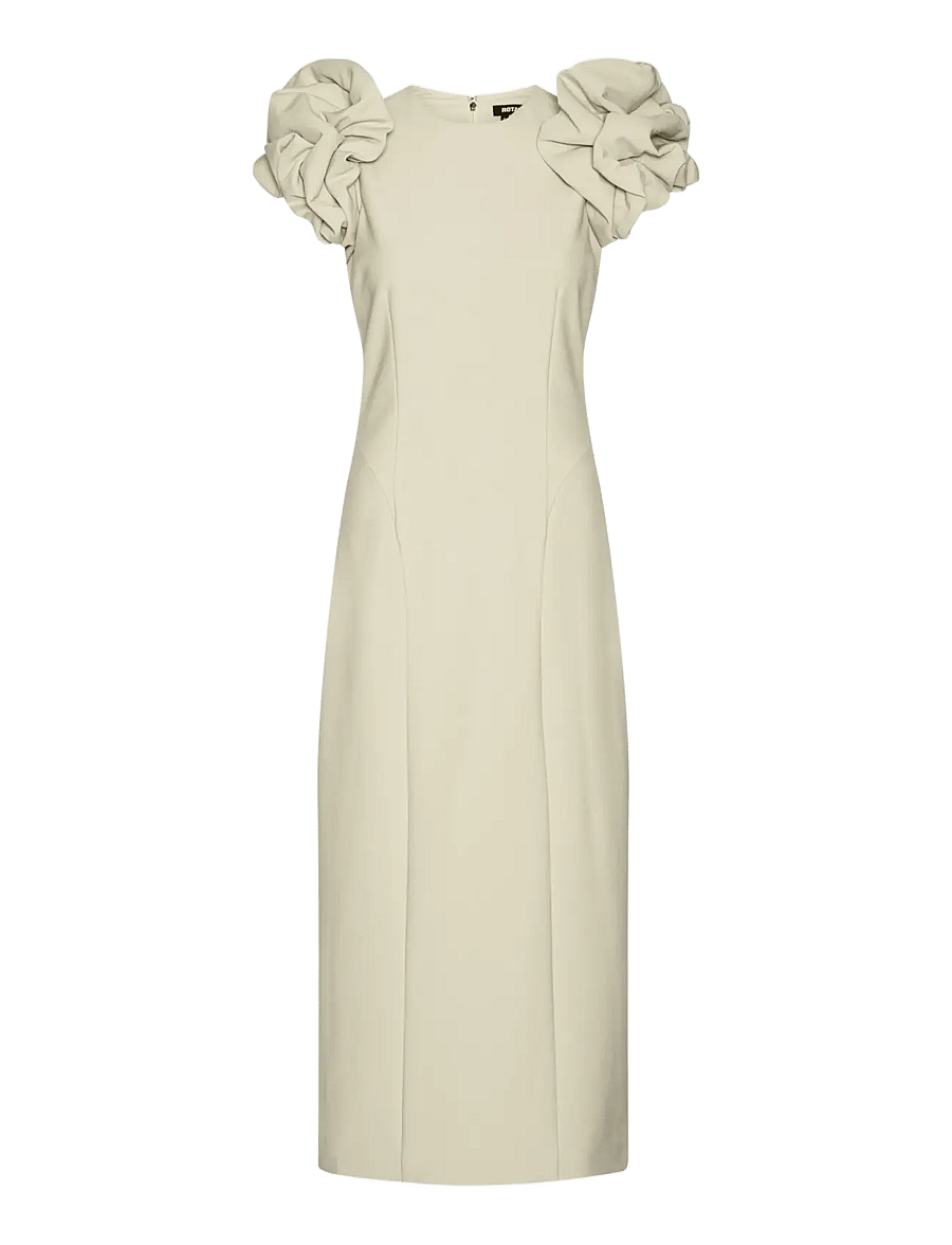 ROTATE - CREPE PUFFY MIDI DRESS - abendkleider - pumice stone - 1