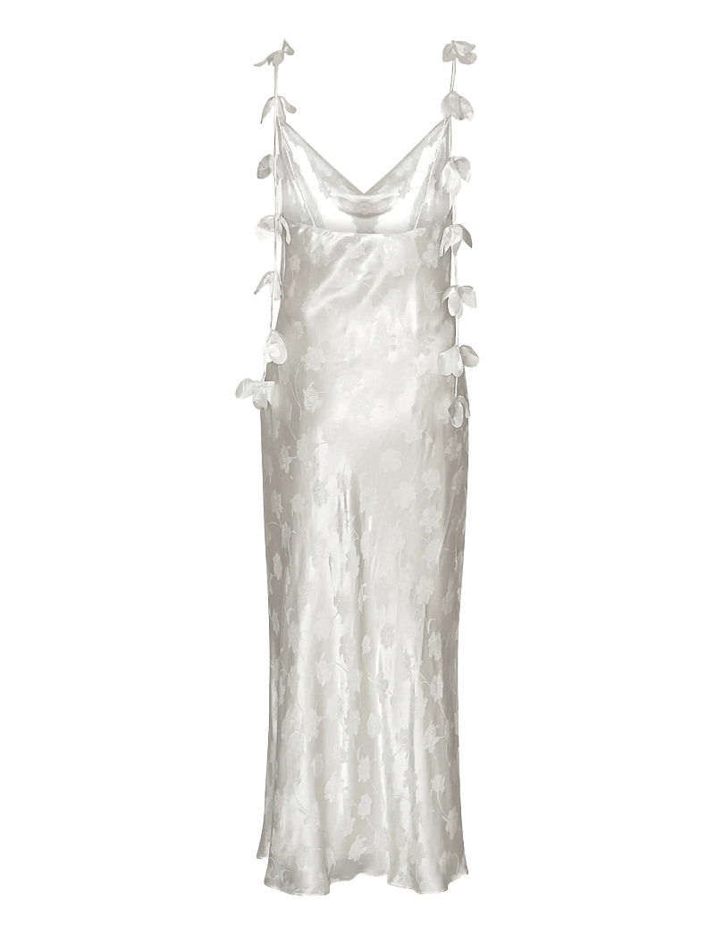 ROTATE - MIDI SLIP DRESS - Õlapaeltega kleidid - egret - 1