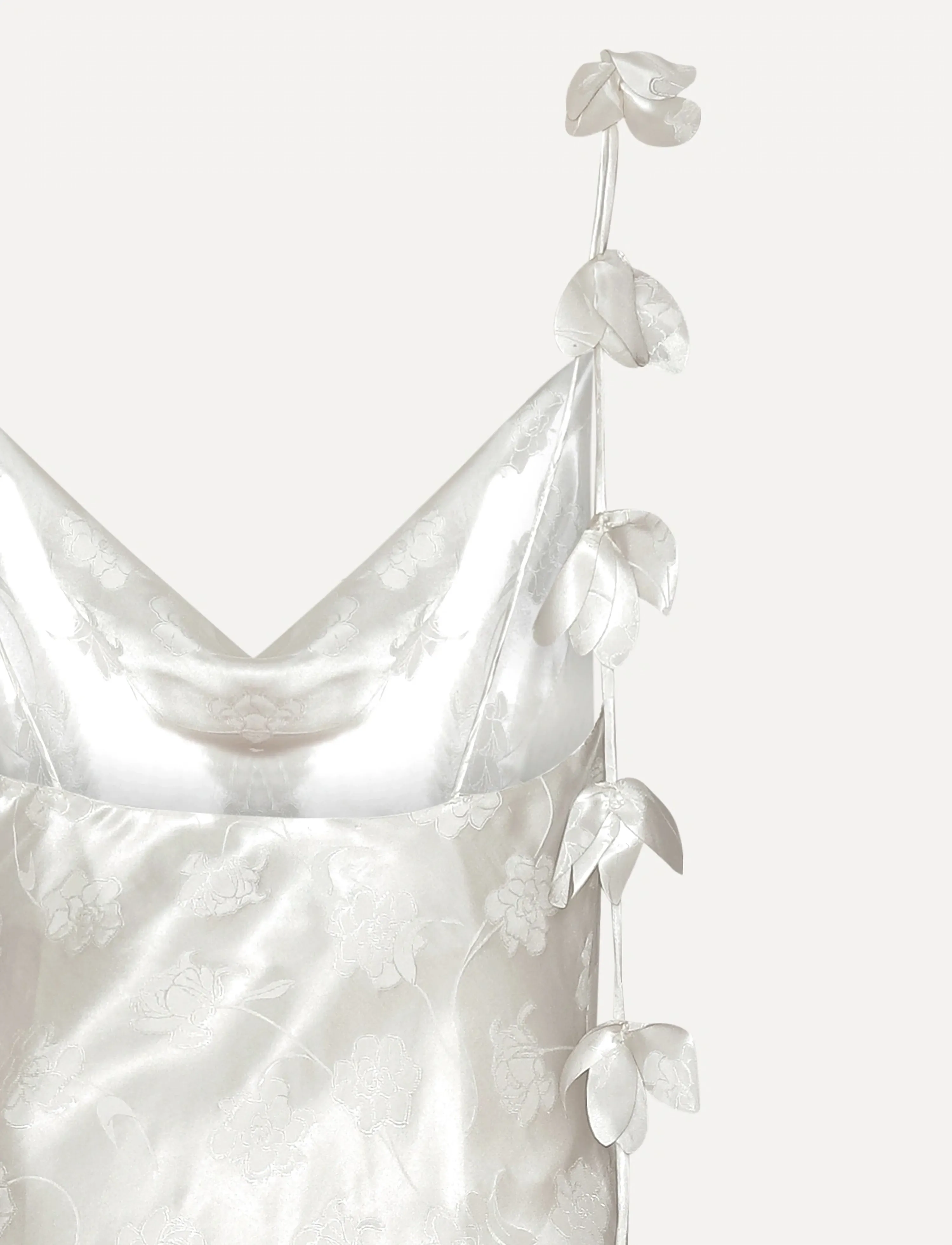 ROTATE - MIDI SLIP DRESS - slip dresses - egret - 2
