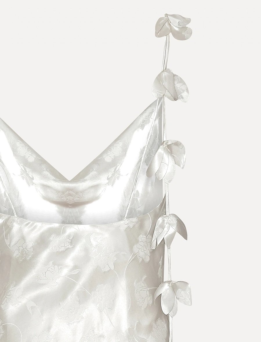 ROTATE - MIDI SLIP DRESS - slip dresses - egret - 2