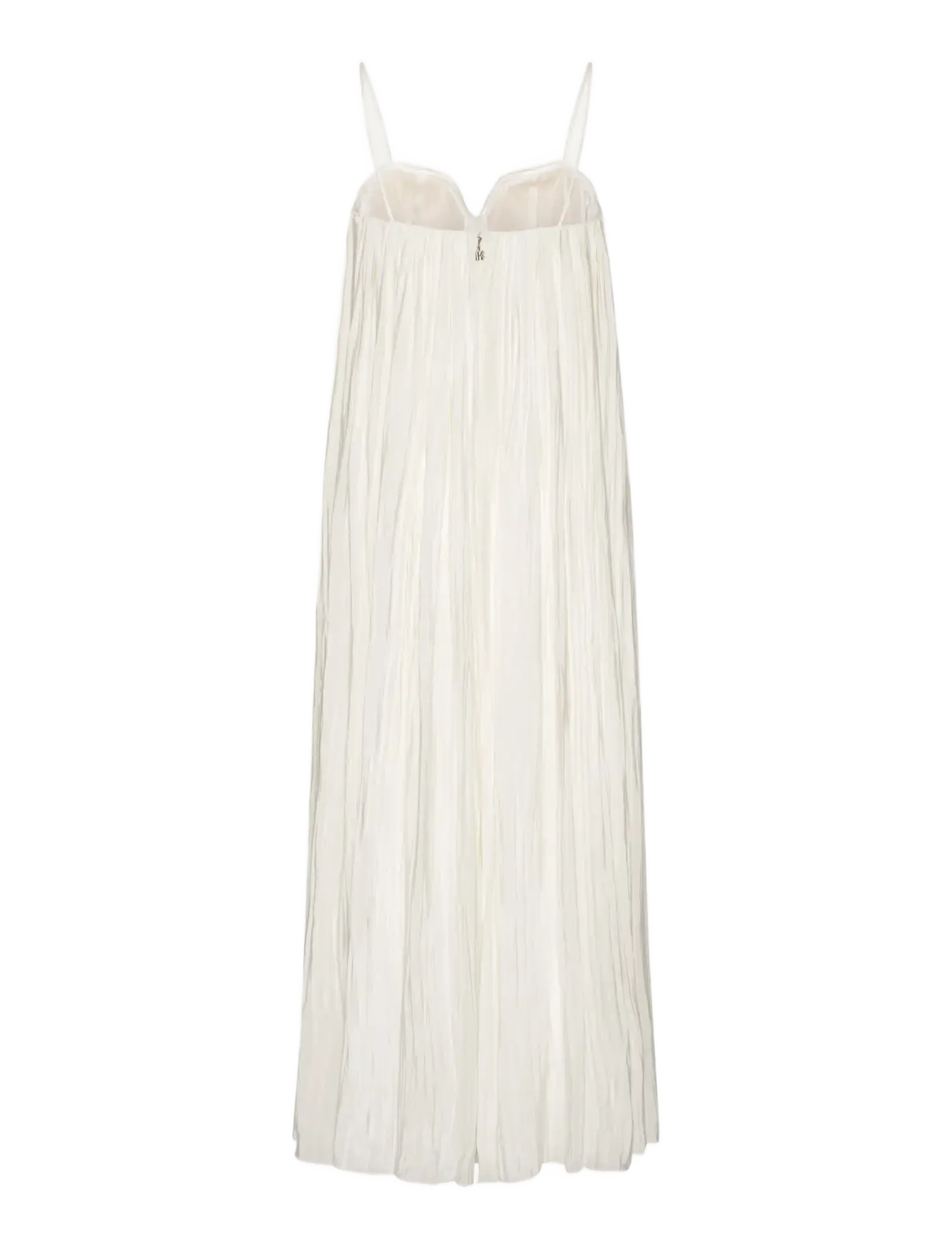 ROTATE - PLEATED MIDI STRAP DRESS - egret - 2