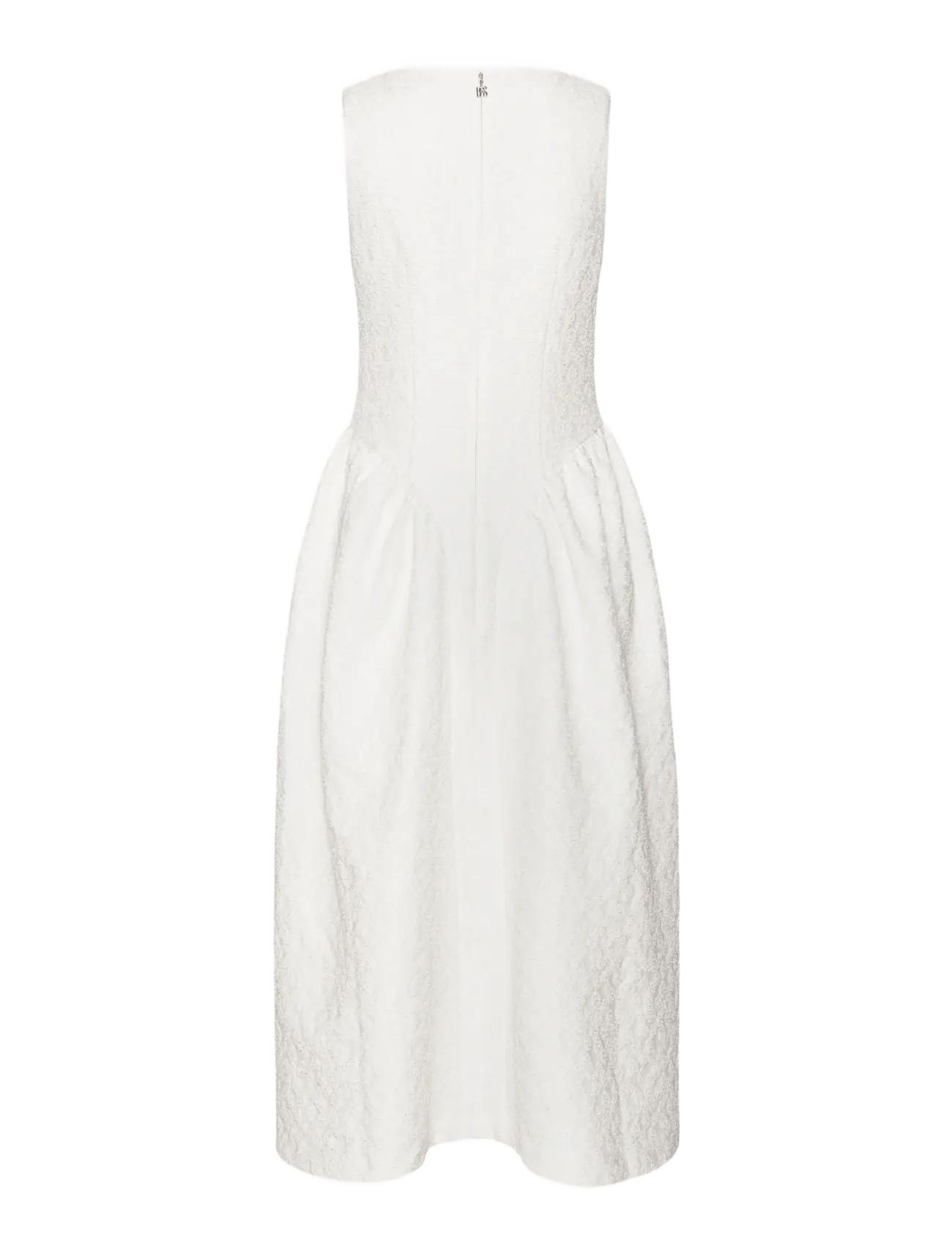 ROTATE - JACQUARD MIDI DRESS - pulmakleidid - egret - 2