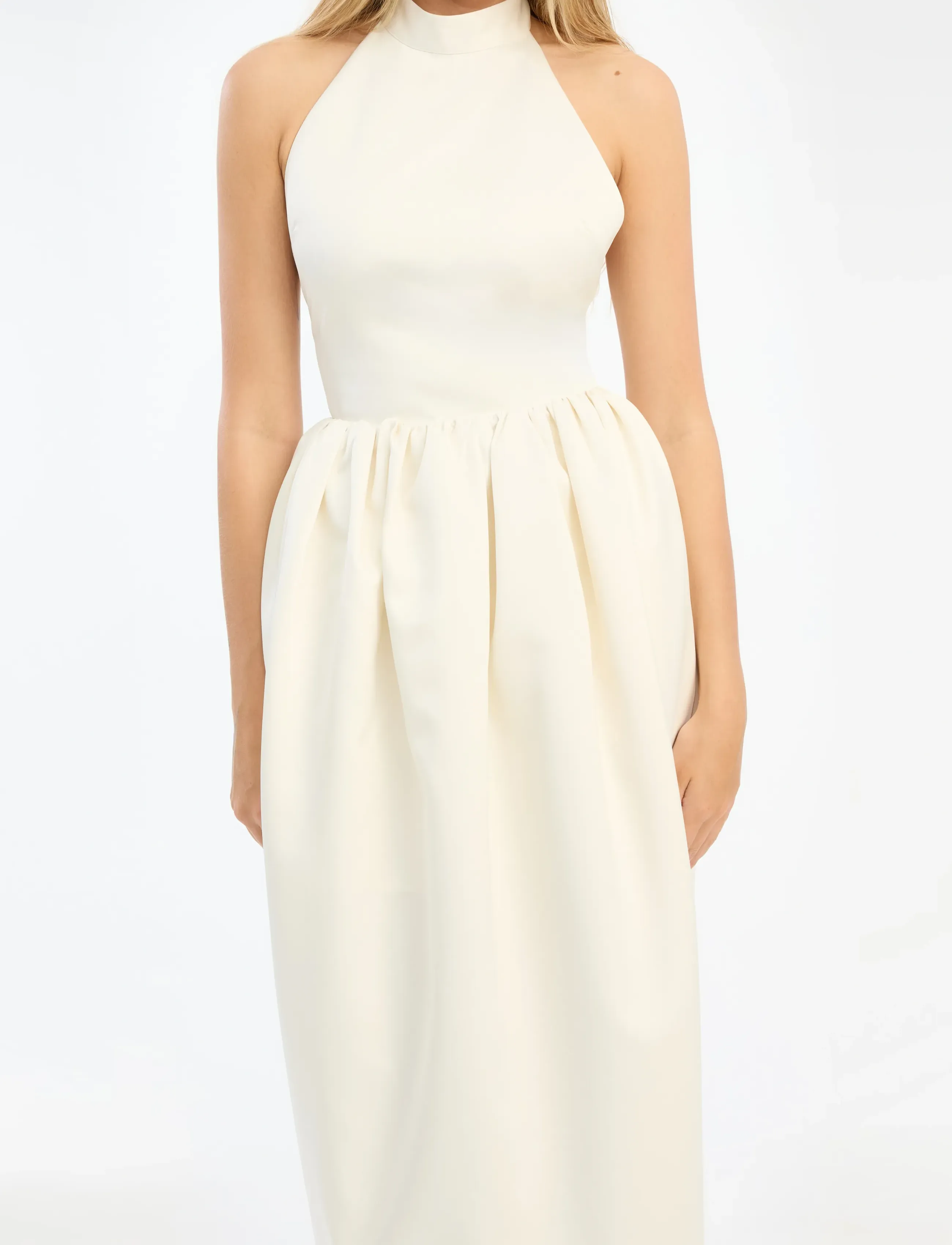 ROTATE - SATIN MAXI DRESS - wedding dresses - egret - 3
