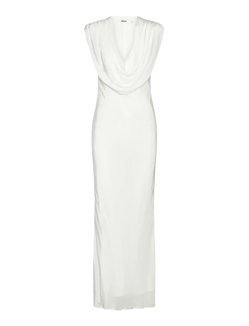 ROTATE - MAXI WATERFALL DRESS - evening dresses - egret - 1