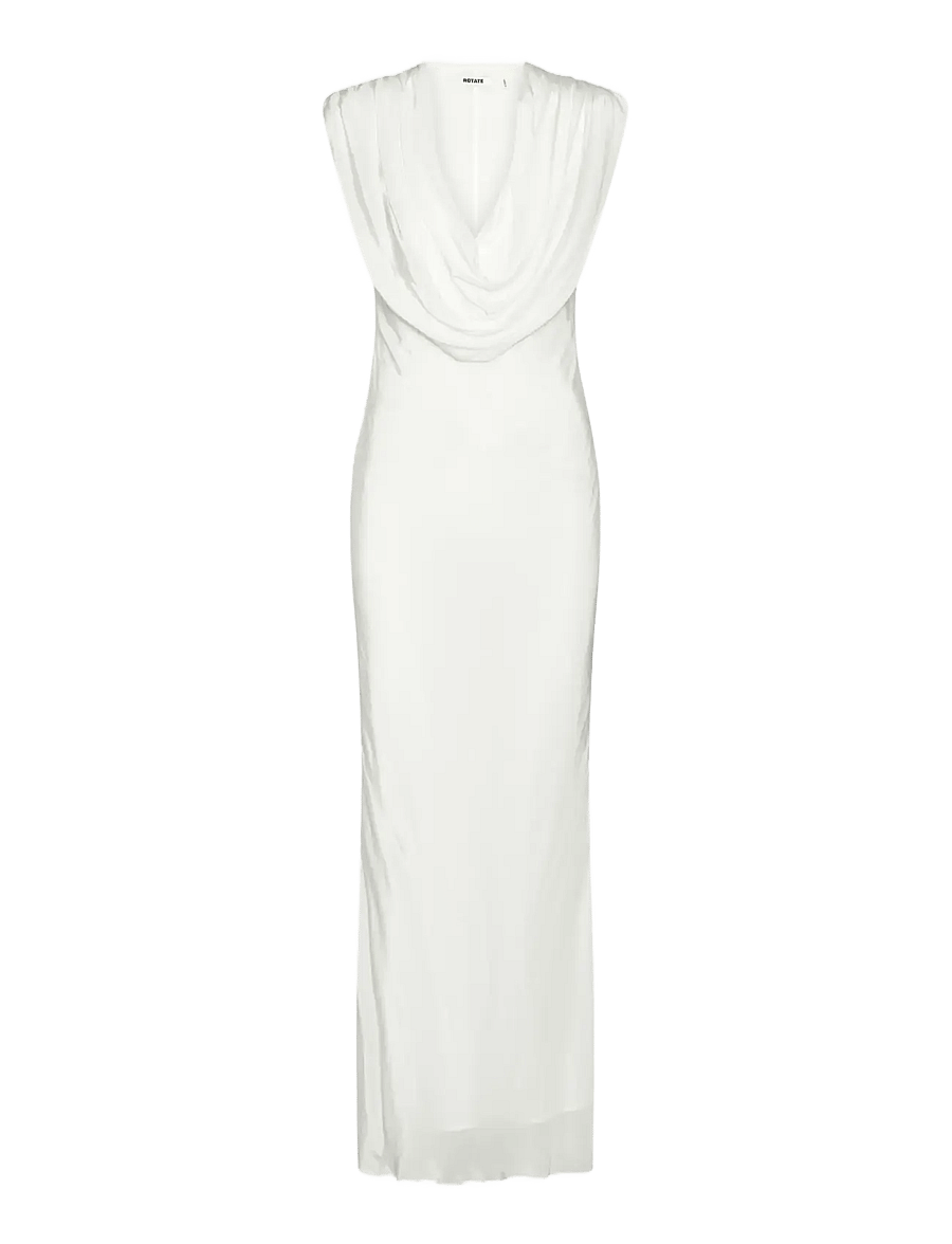 ROTATE - MAXI WATERFALL DRESS - brudekjoler - egret - 1