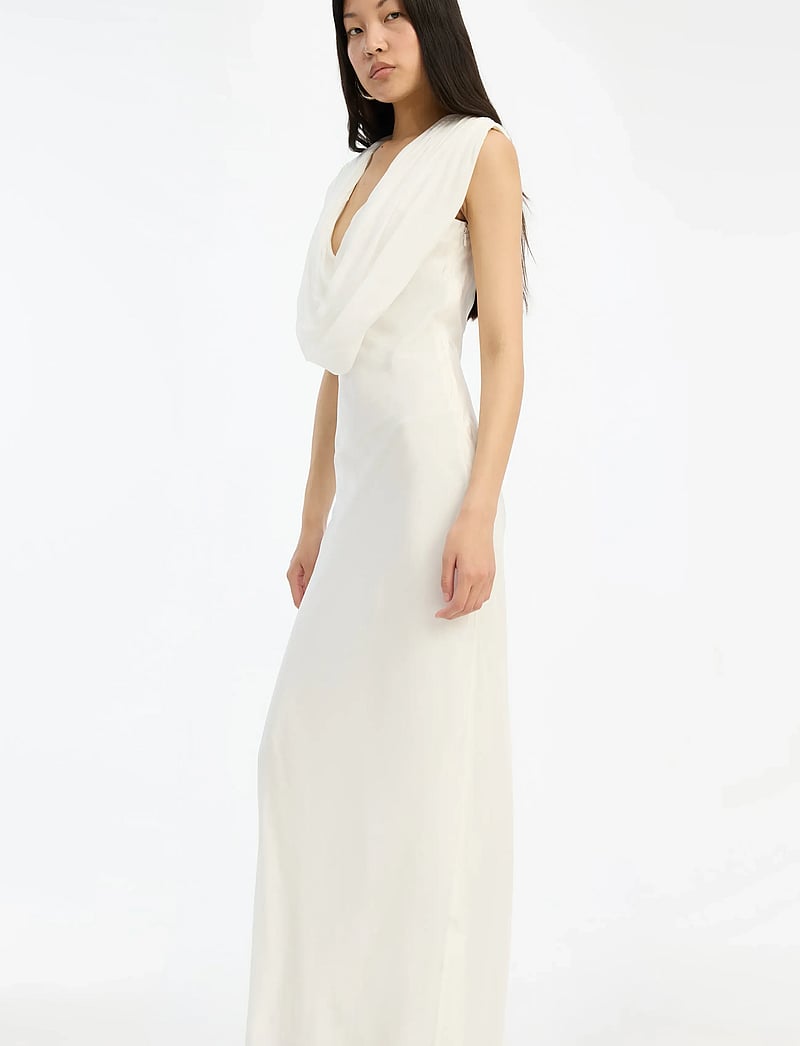 ROTATE - MAXI WATERFALL DRESS - evening dresses - egret - 3