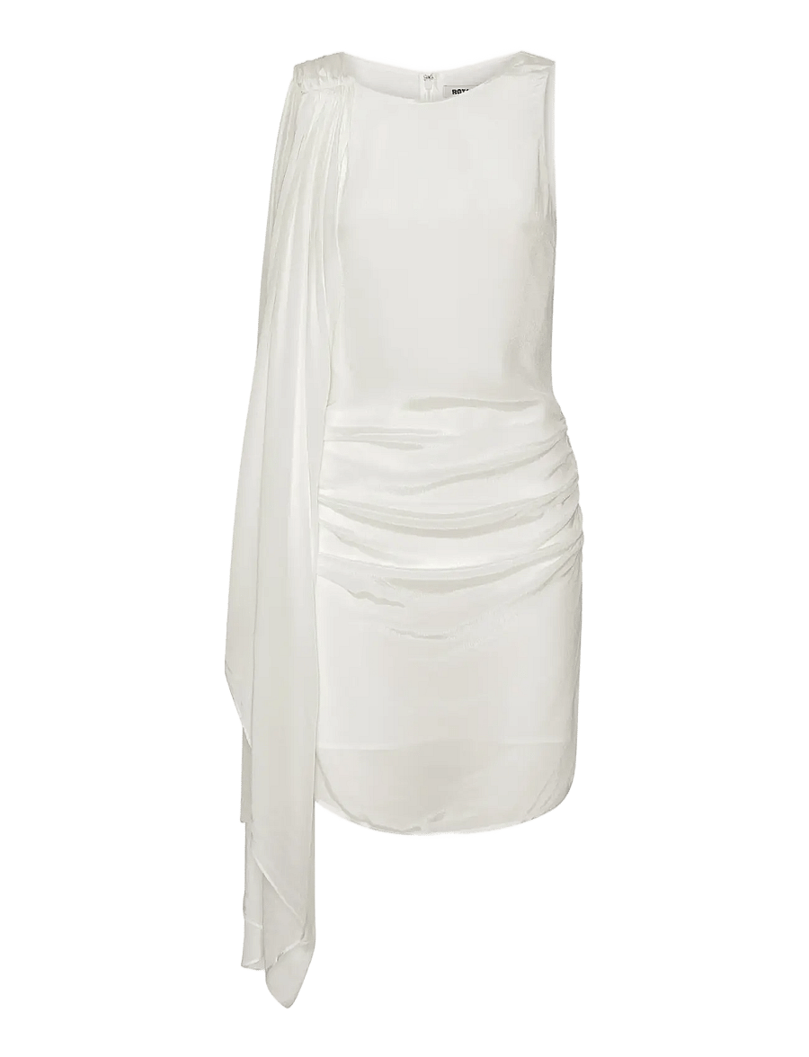 ROTATE - MINI CAPE DRESS - brudekjoler - egret - 1