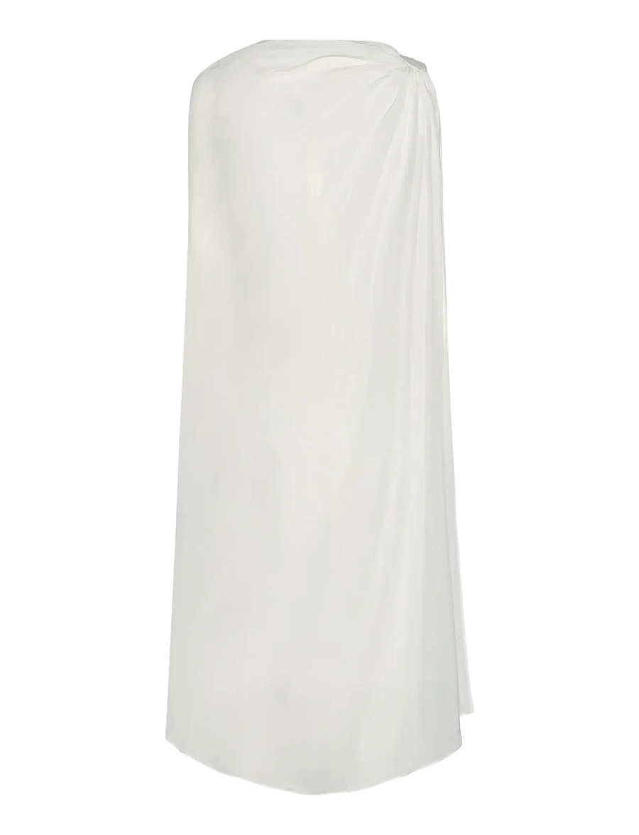 ROTATE - MINI CAPE DRESS - brudekjoler - egret - 2