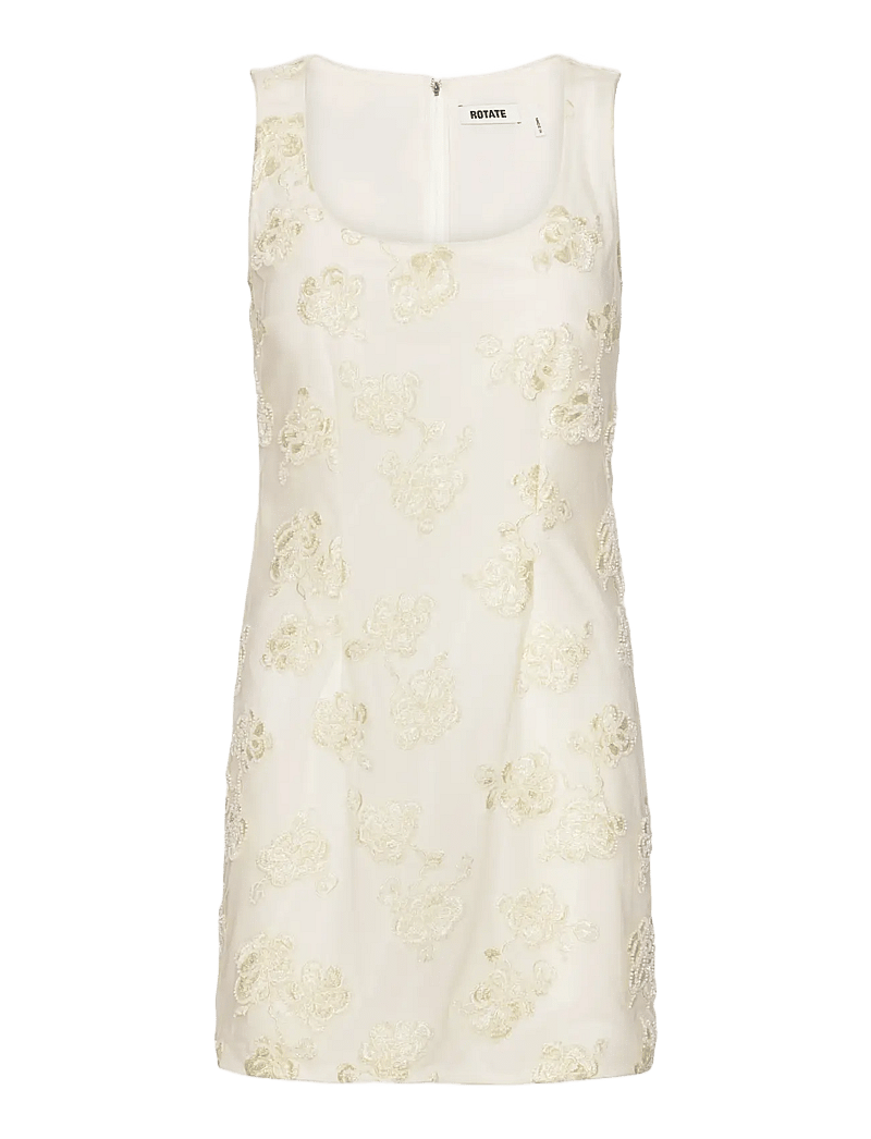 ROTATE - BEADED MINI DRESS - bröllopsklänningar - egret - 1