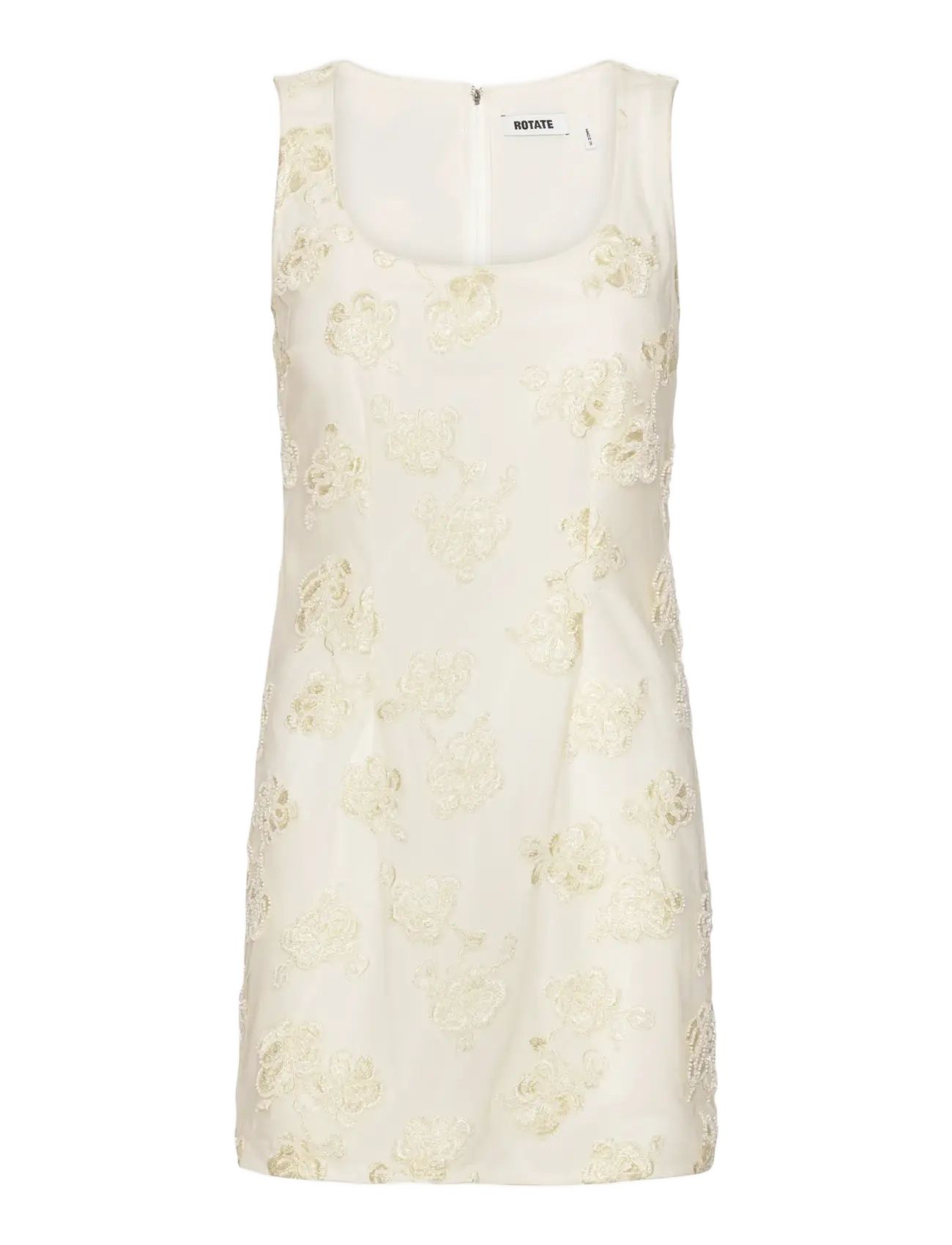ROTATE - BEADED MINI DRESS - pulmakleidid - egret - 1