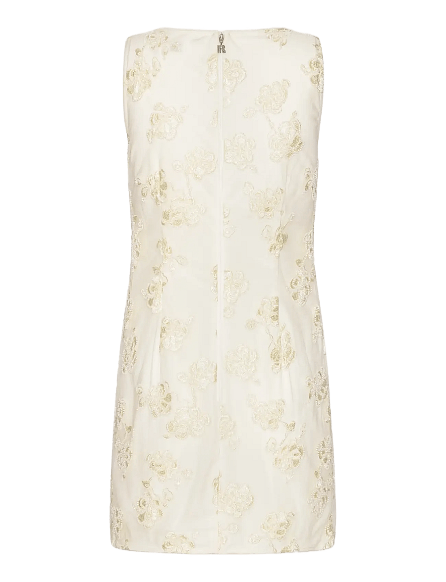 ROTATE - BEADED MINI DRESS - pulmakleidid - egret - 2